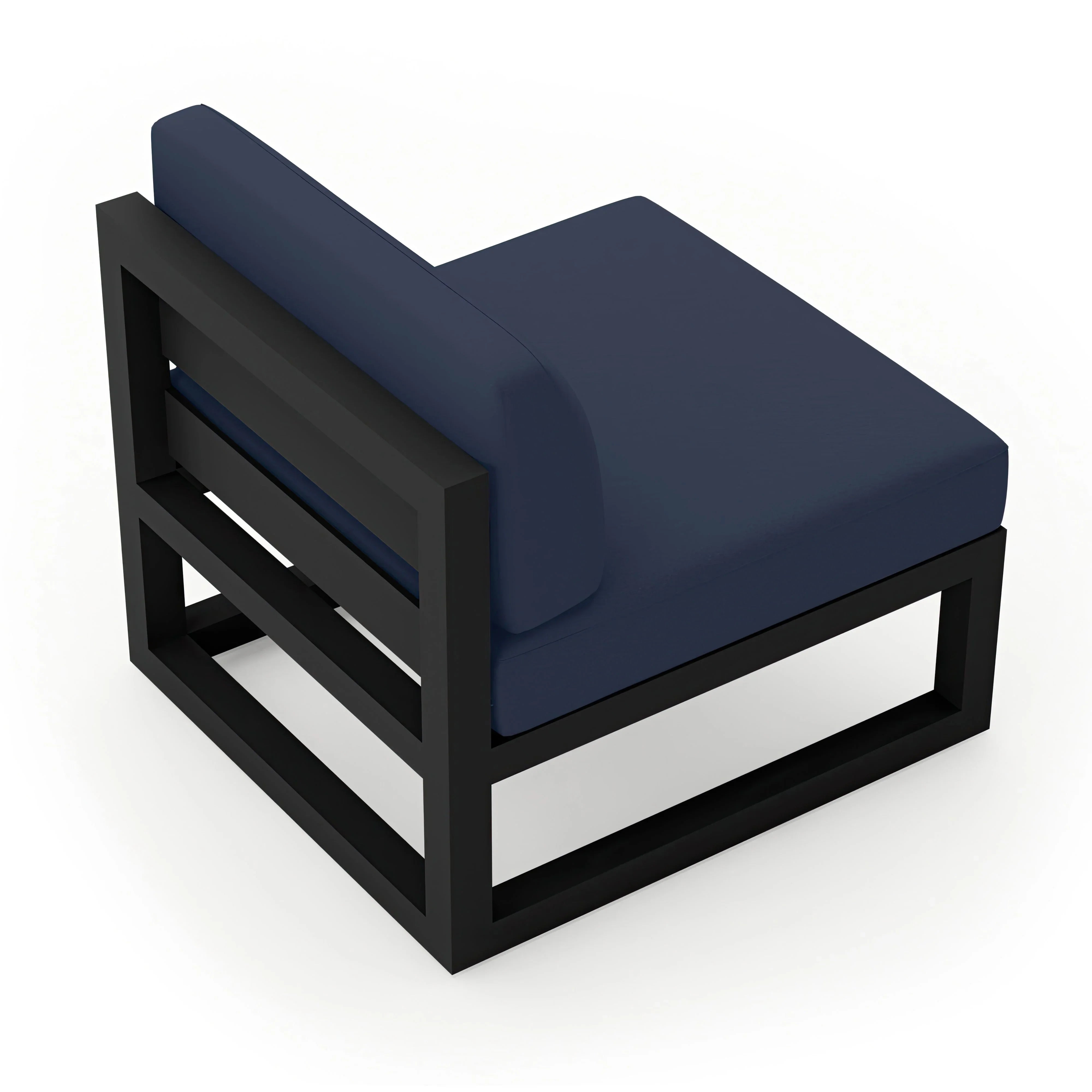 Avion Middle Section#Finish_Black#Fabric_Spectrum Indigo