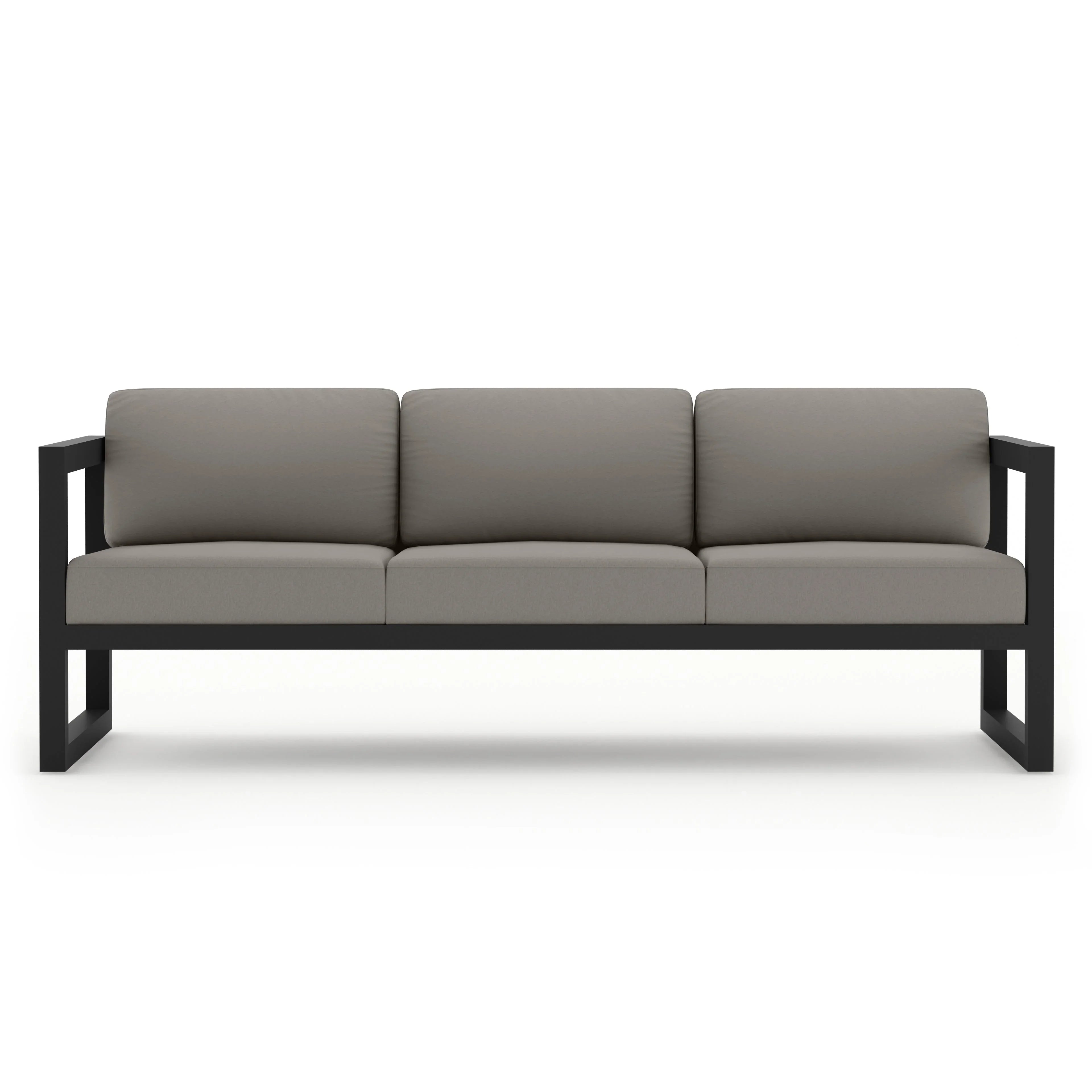 Avion Sofa#Finish_Black#Fabric_Canvas Charcoal