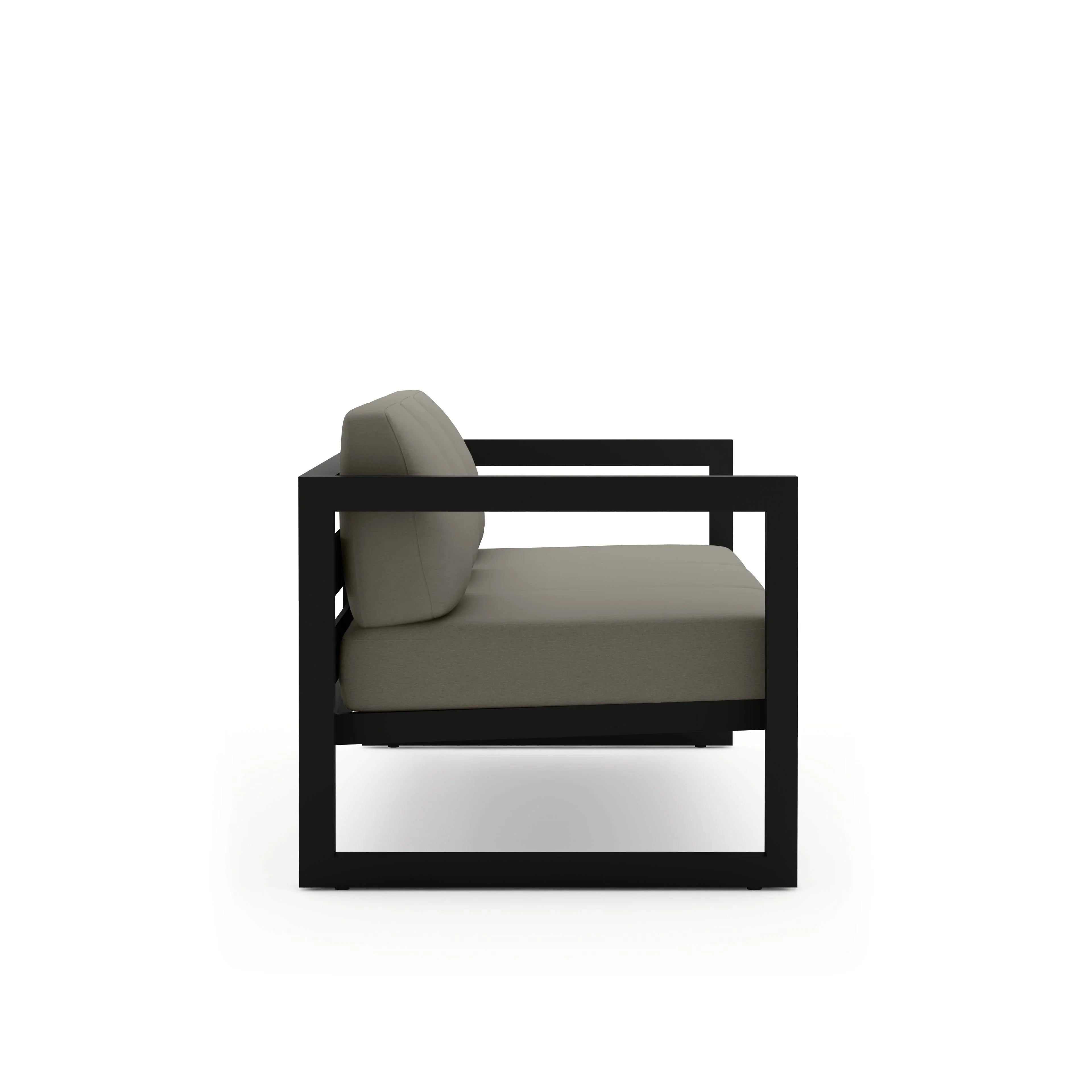 Avion Sofa#Finish_Black#Fabric_Canvas Charcoal