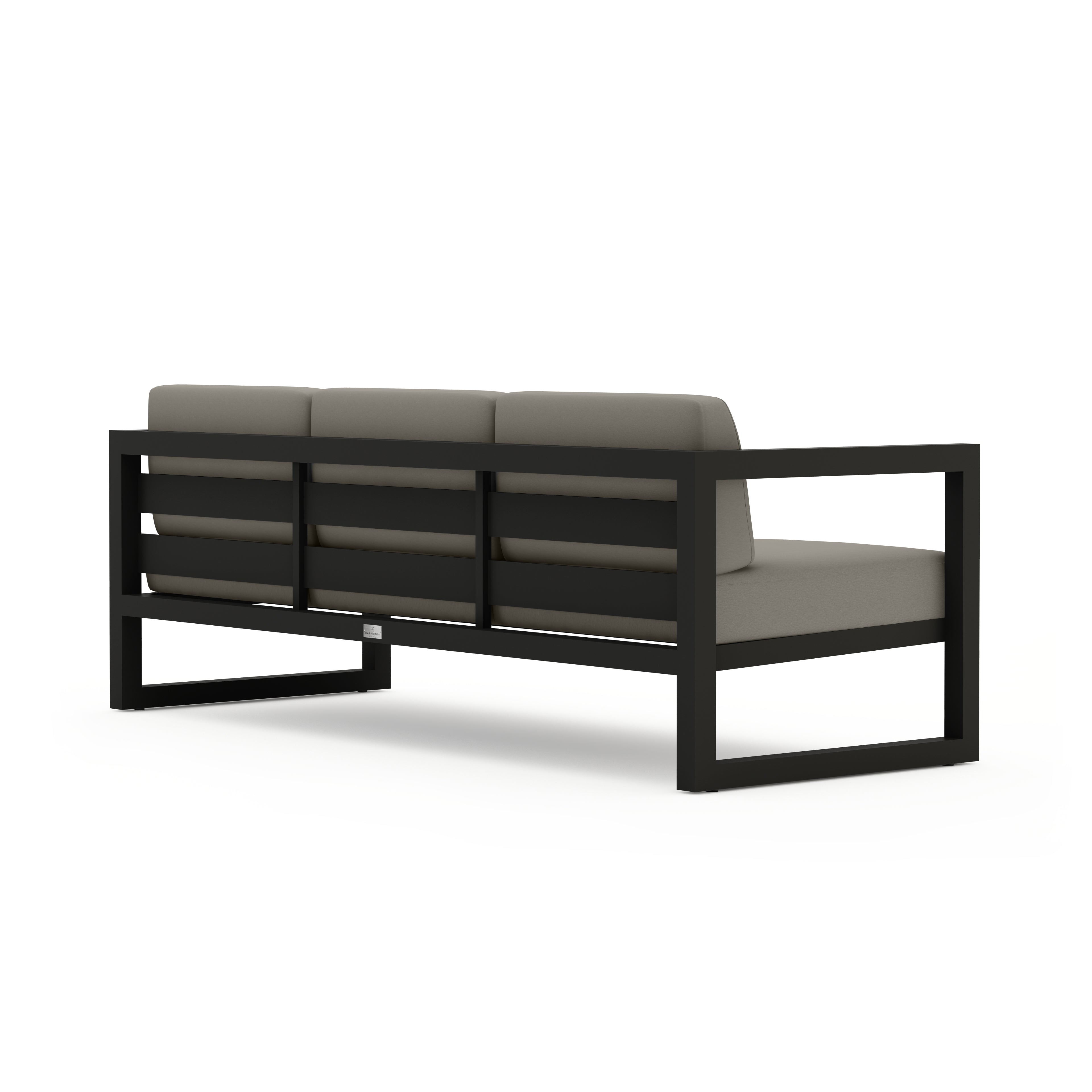 Avion Sofa#Finish_Black#Fabric_Canvas Charcoal