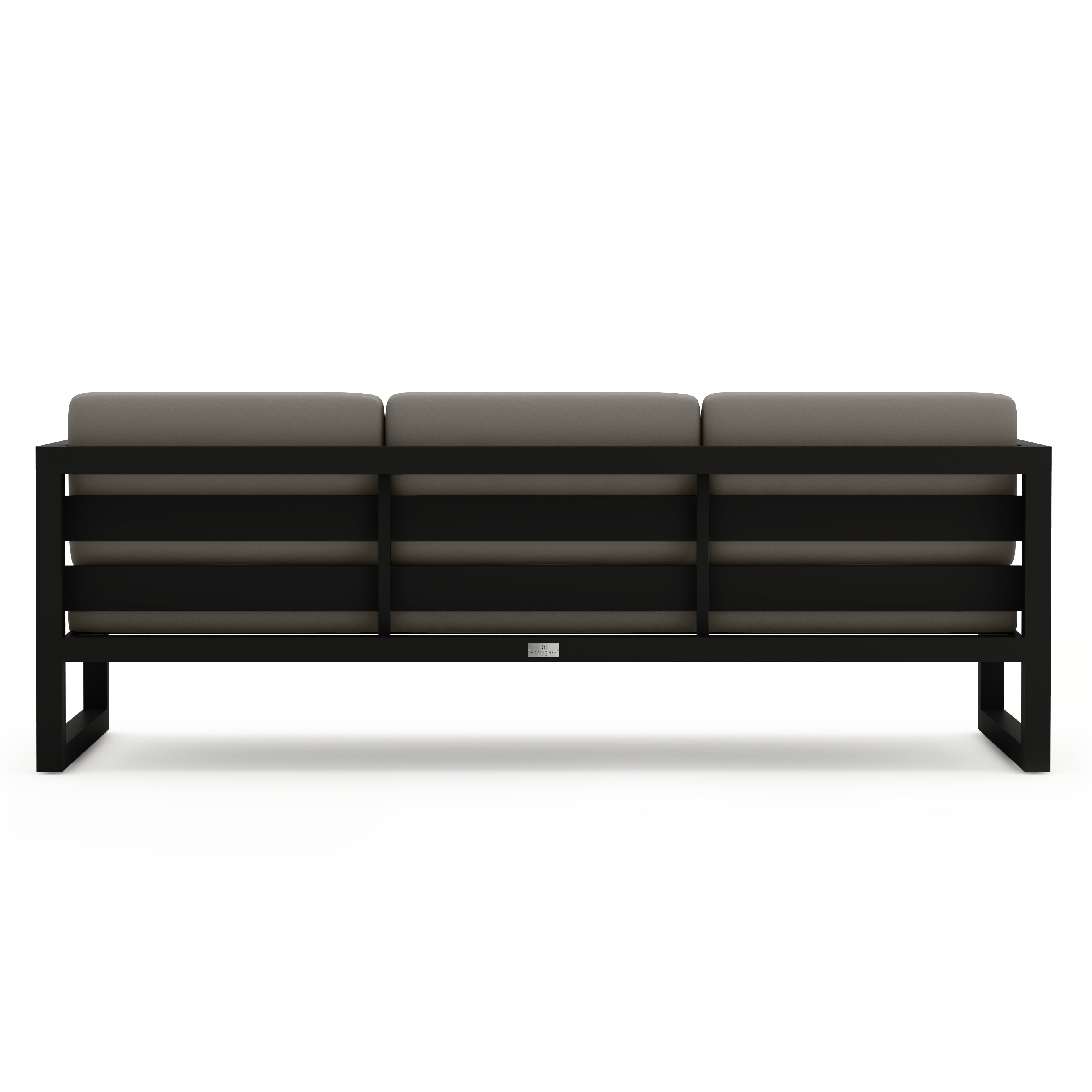 Avion Sofa#Finish_Black#Fabric_Canvas Charcoal