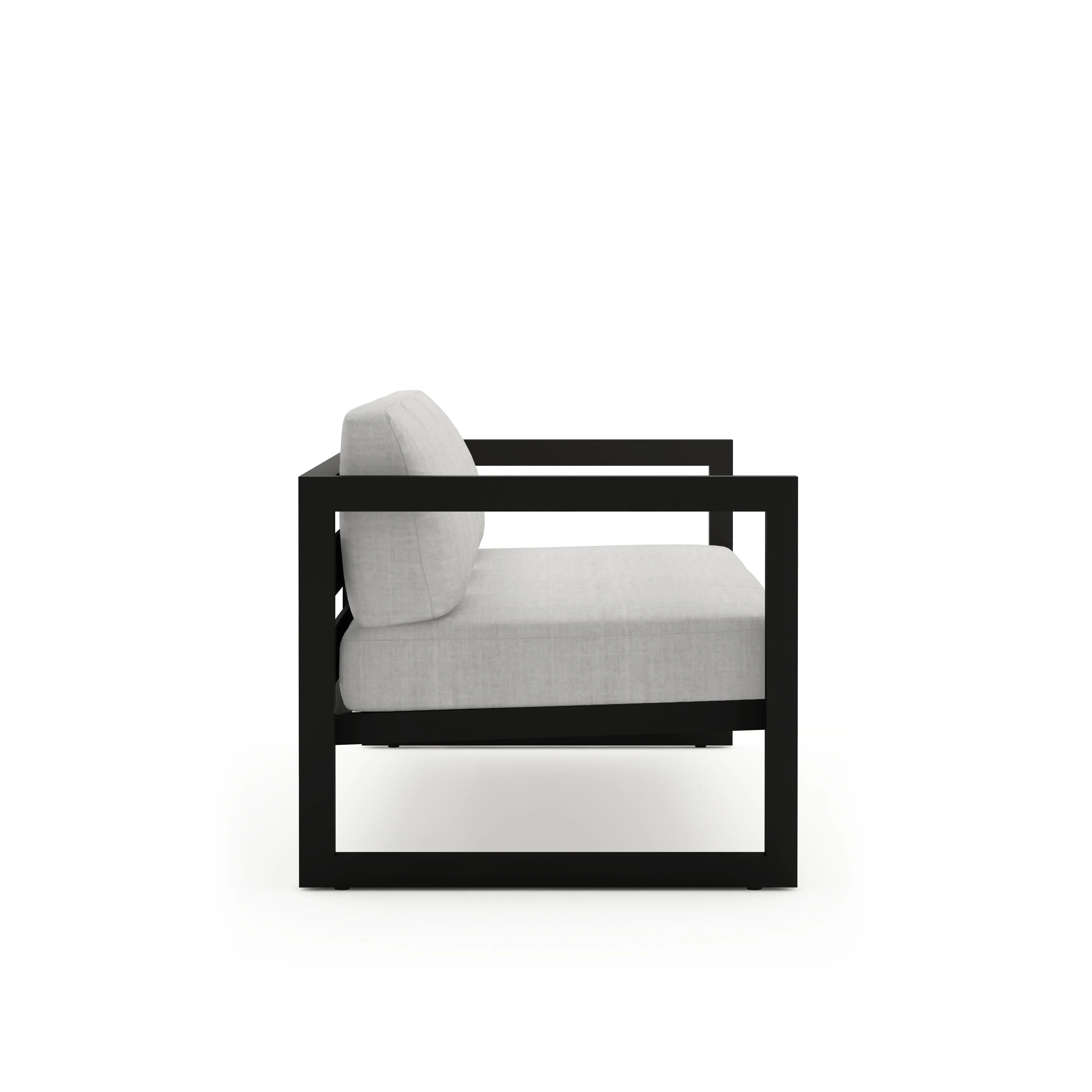 Avion Sofa#Finish_Black#Fabric_Cast Silver