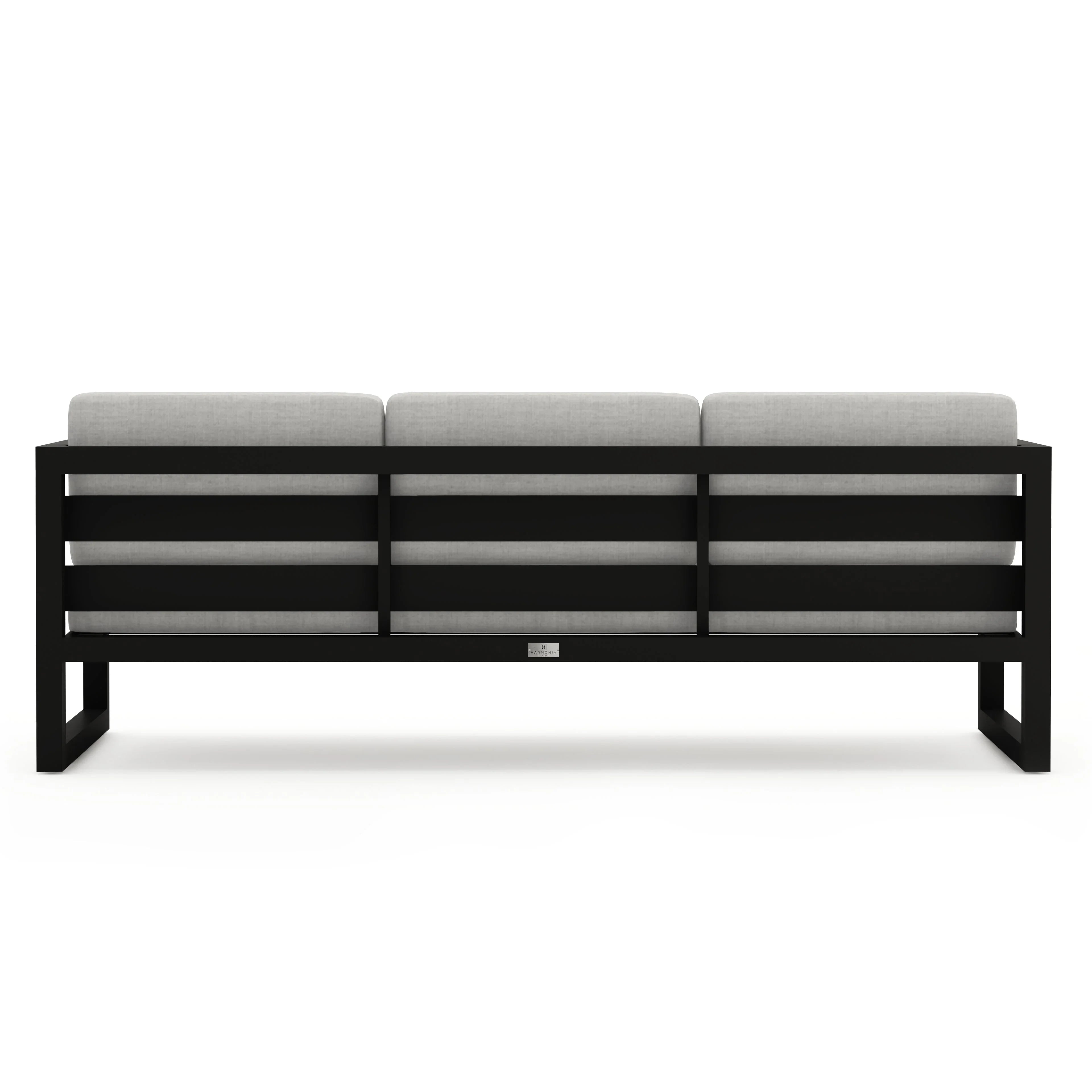 Avion Sofa#Finish_Black#Fabric_Cast Silver