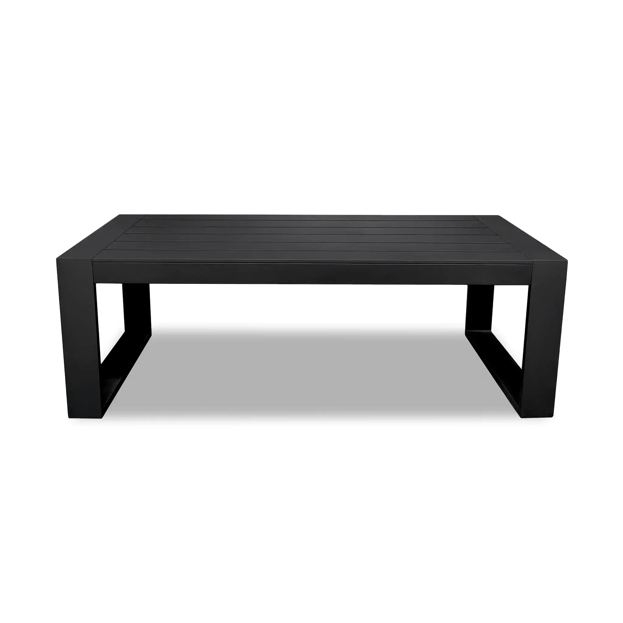 Avion 5 Piece Aluminum Sectional Set#Finish_Black