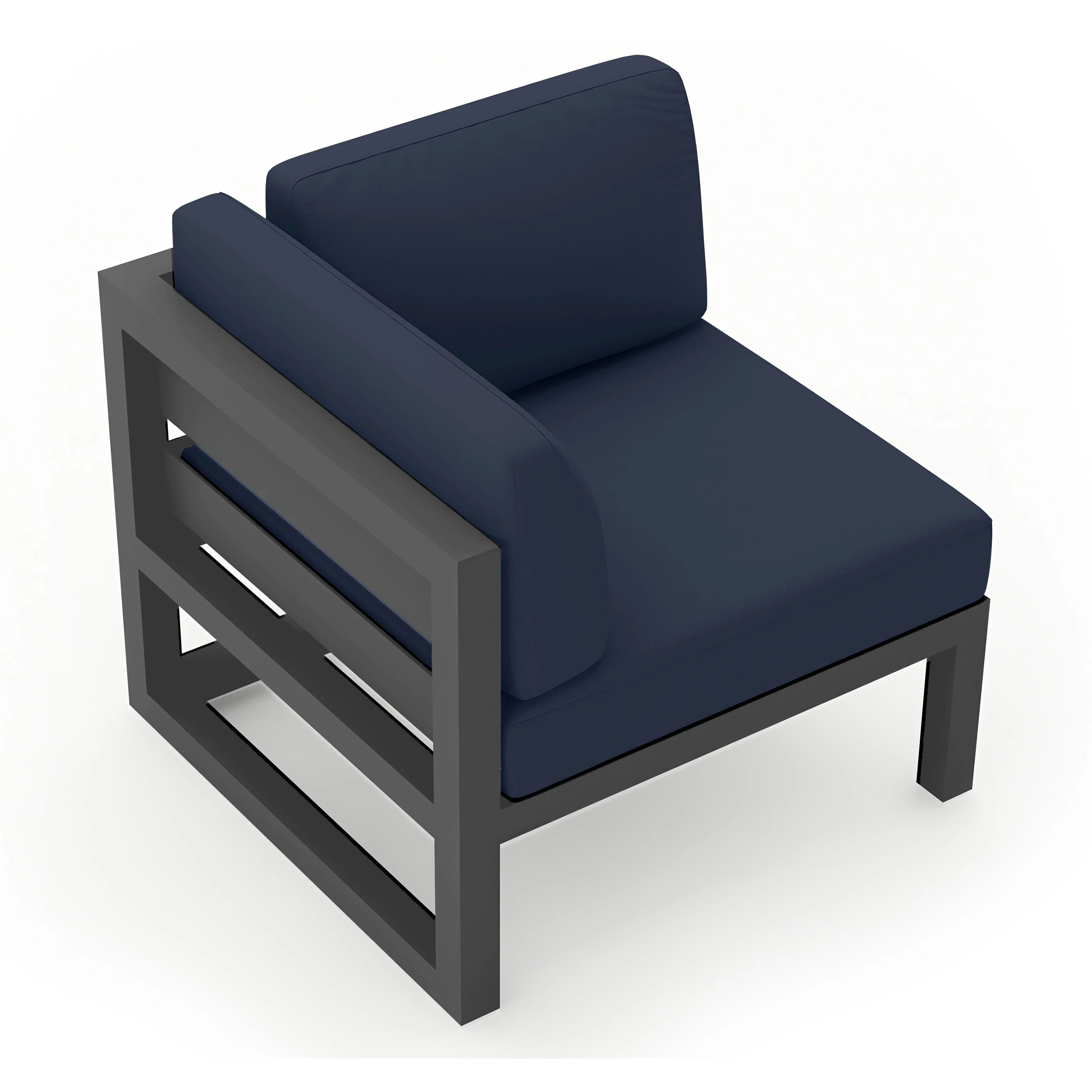 Avion Corner Section#Finish_Slate#Fabric_Spectrum Indigo