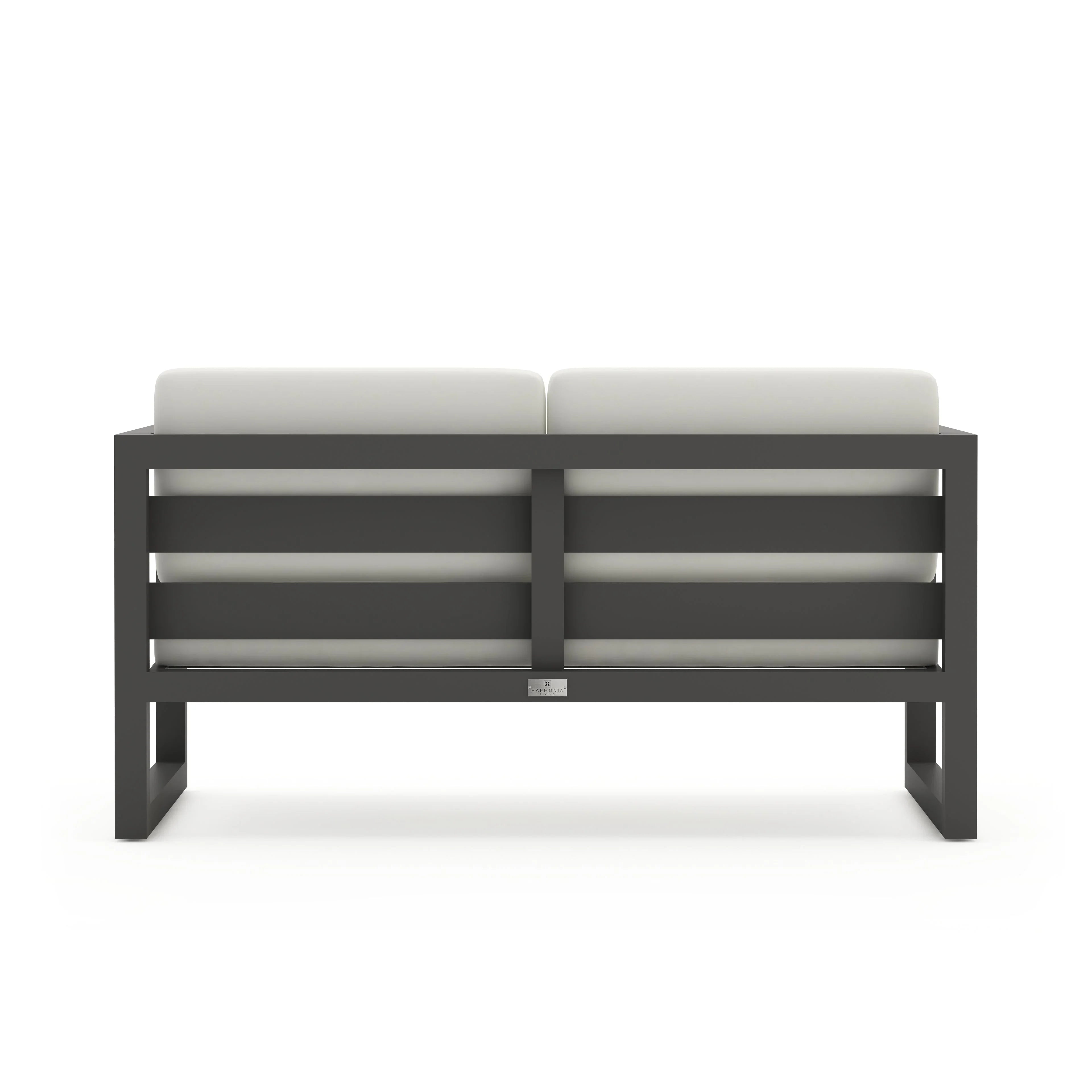 Avion Loveseat#Finish_Slate#Fabric_Canvas Natural