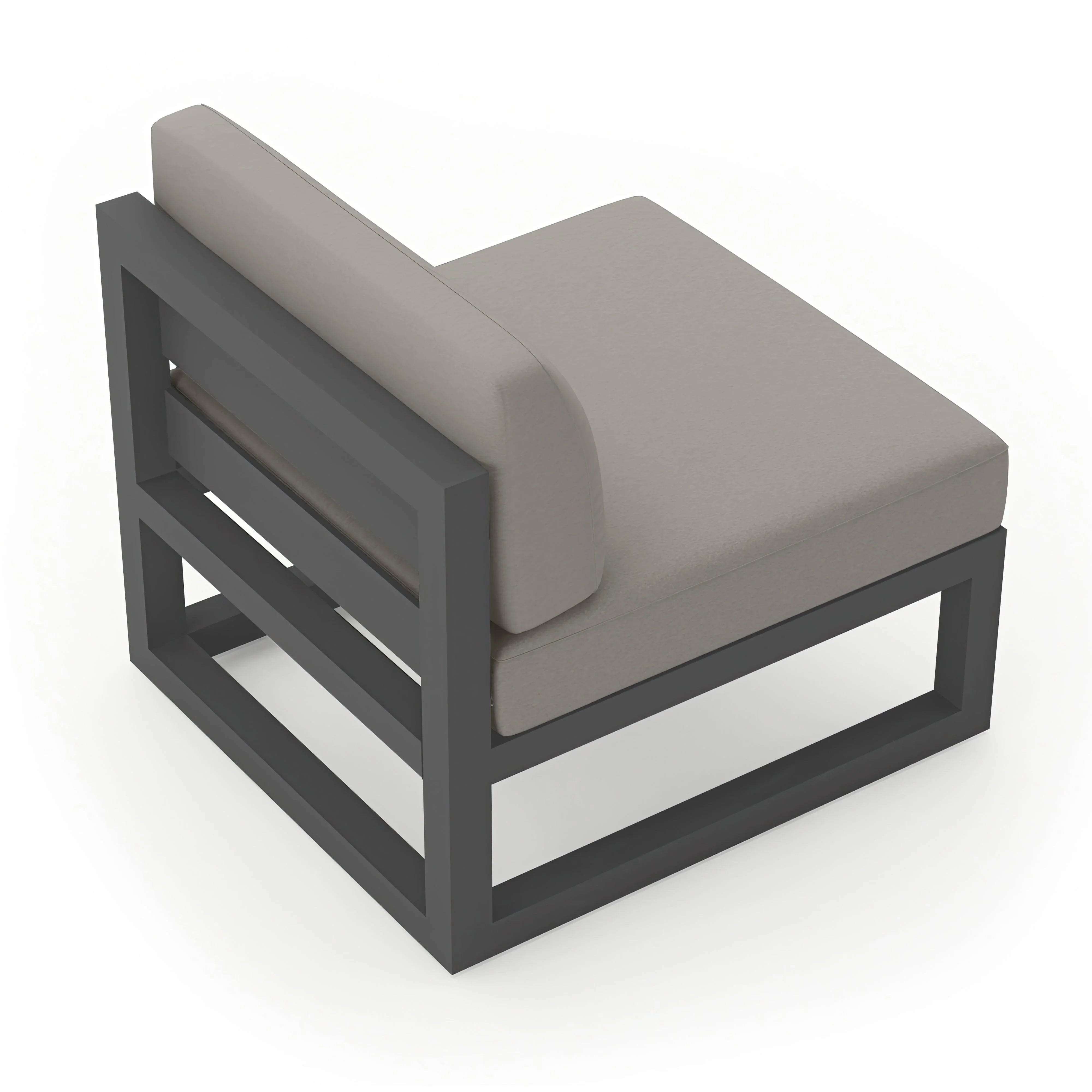 Avion Middle Section#Finish_Slate#Fabric_Canvas Charcoal