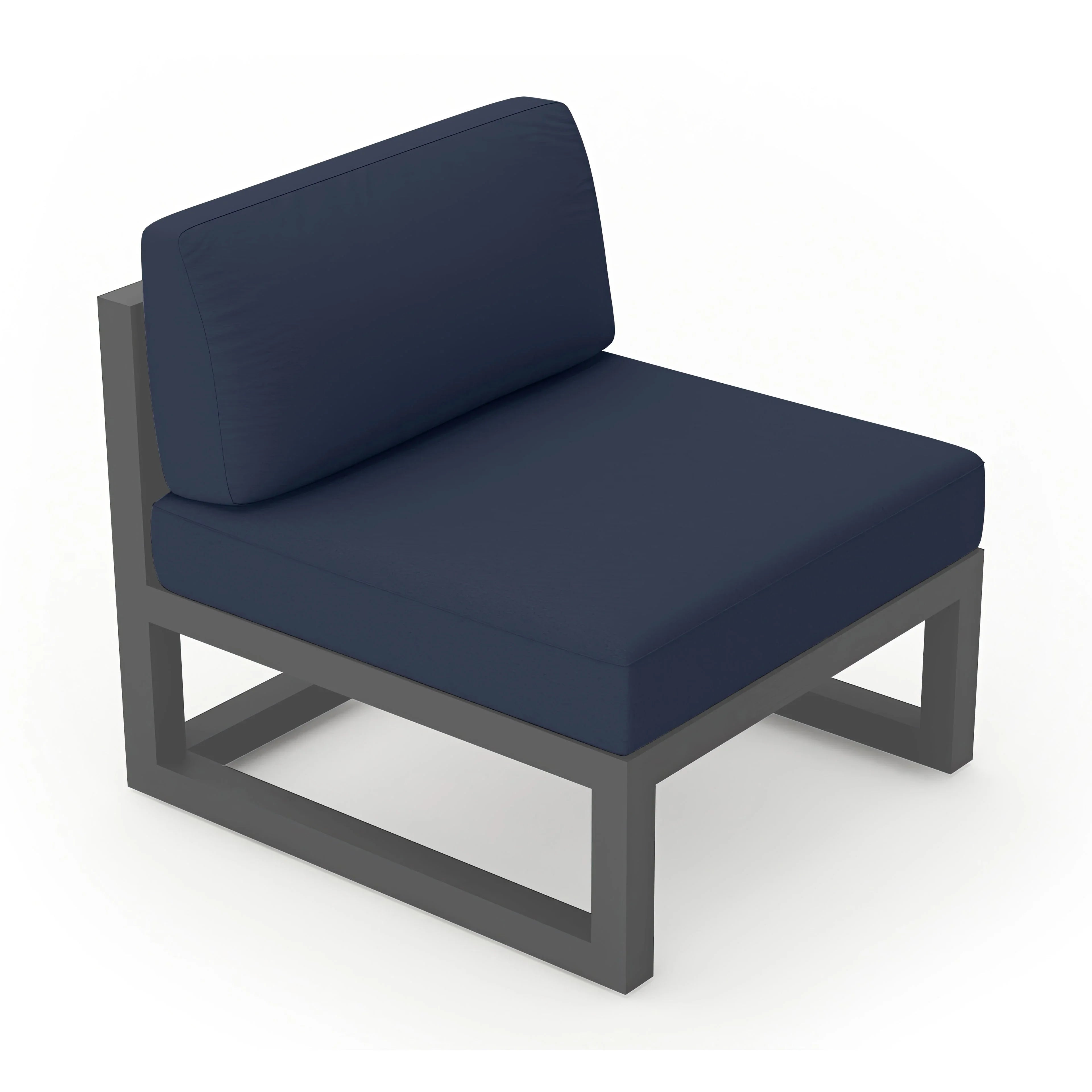 Avion Middle Section#Finish_Slate#Fabric_Spectrum Indigo