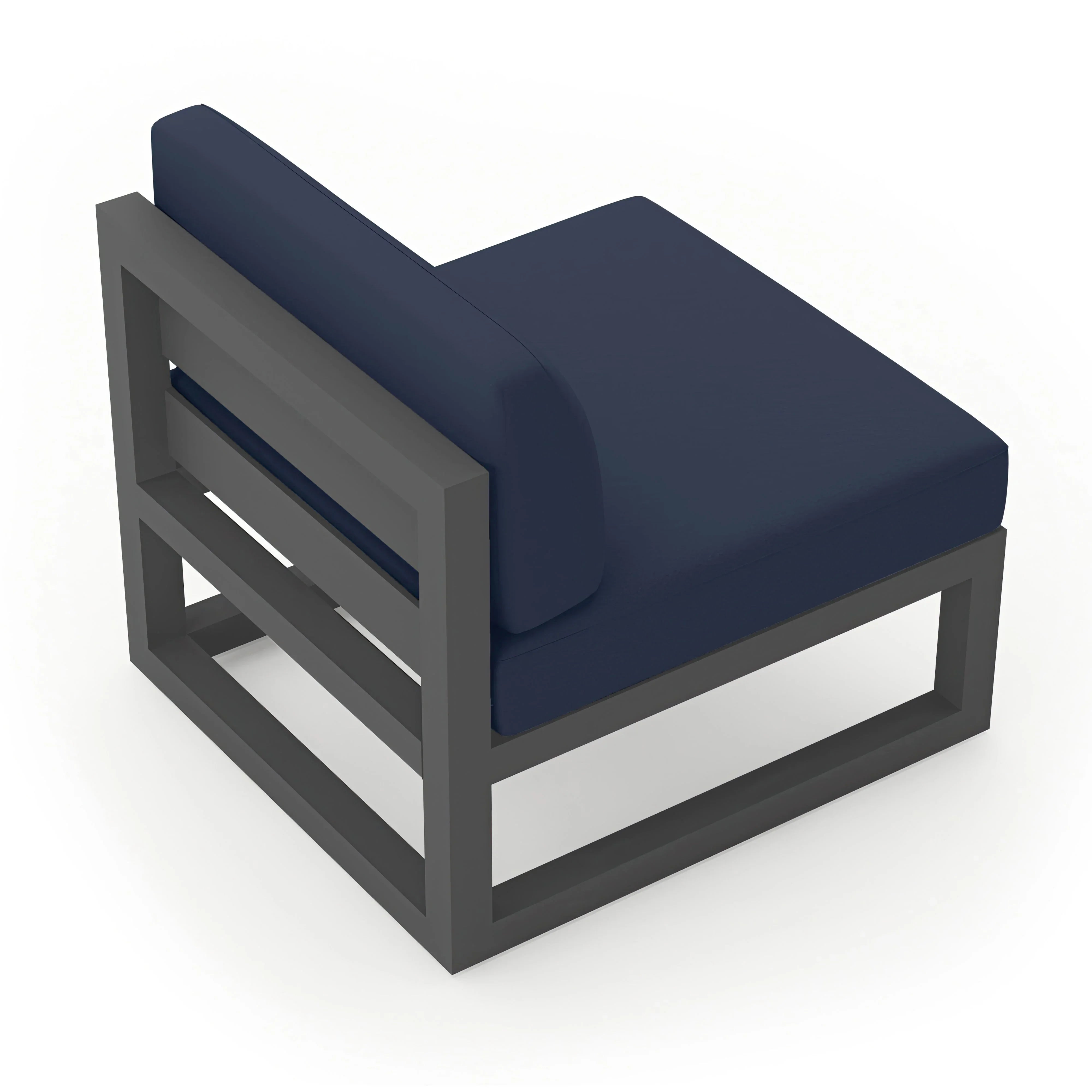 Avion Middle Section#Finish_Slate#Fabric_Spectrum Indigo