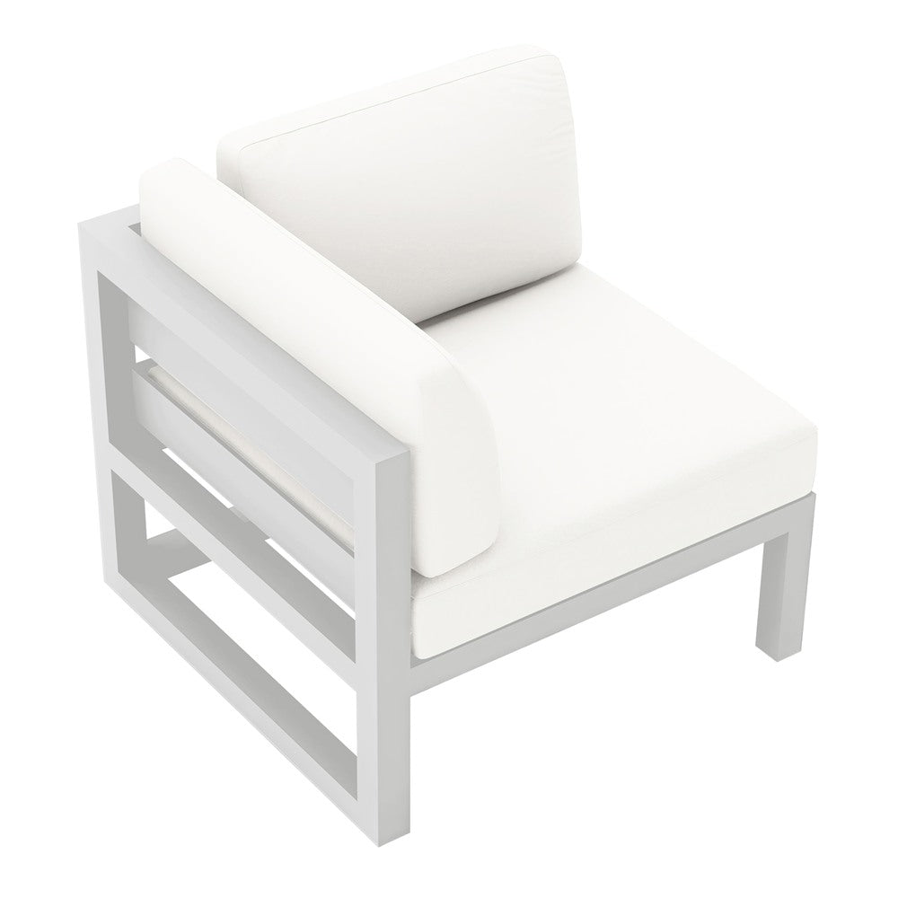Avion Corner Section#Finish_White#Fabric_Canvas Natural