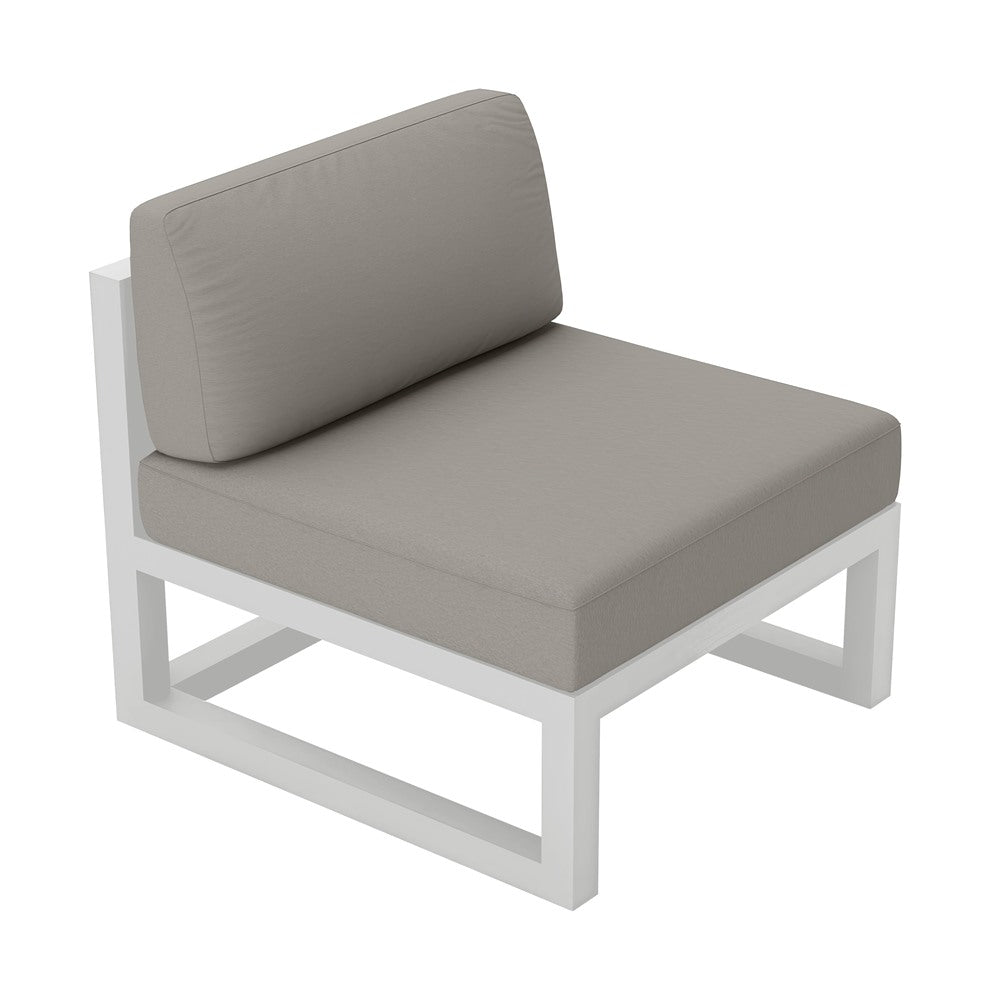 Avion Middle Section#Finish_White#Fabric_Canvas Charcoal