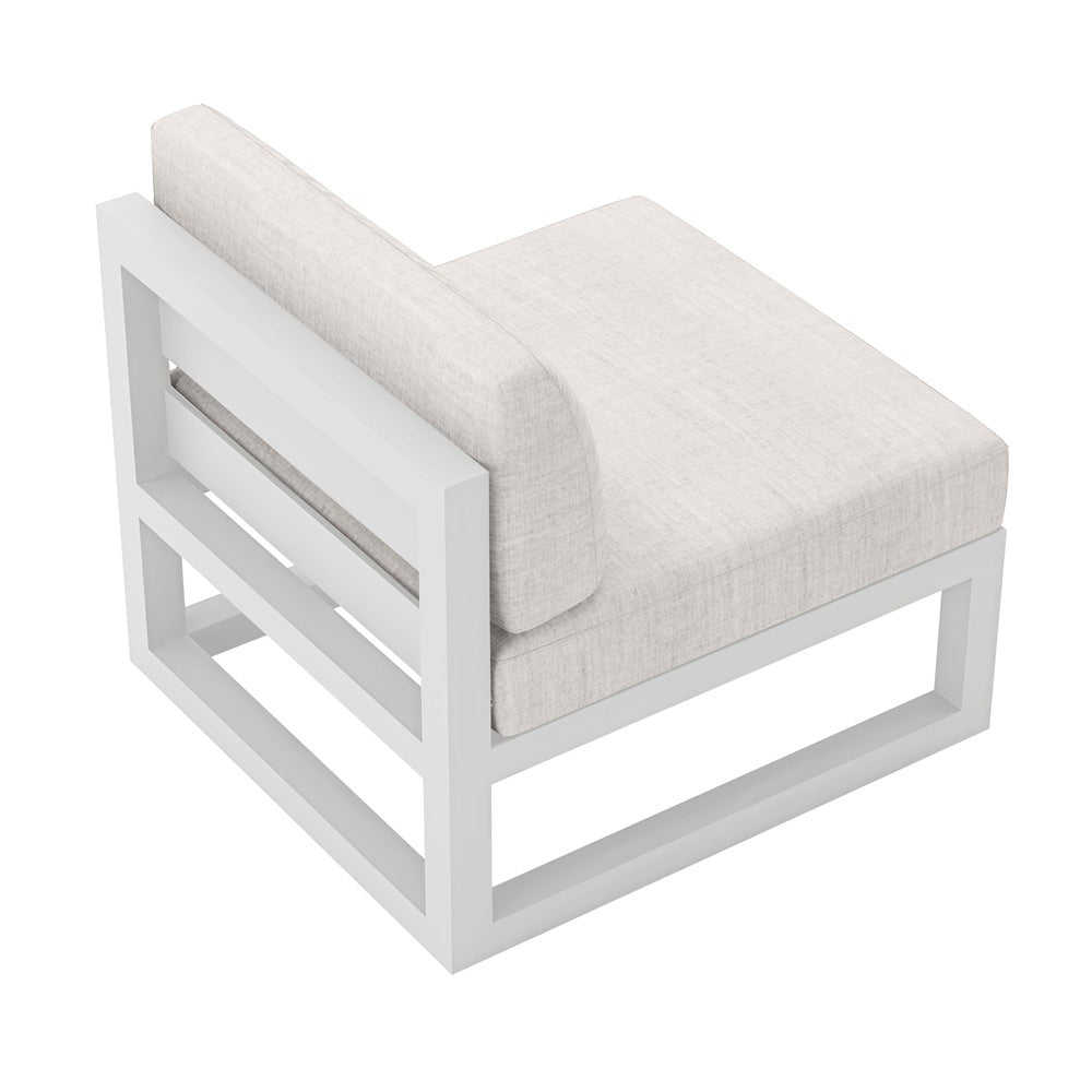 Avion Middle Section#Finish_White#Fabric_Cast Silver