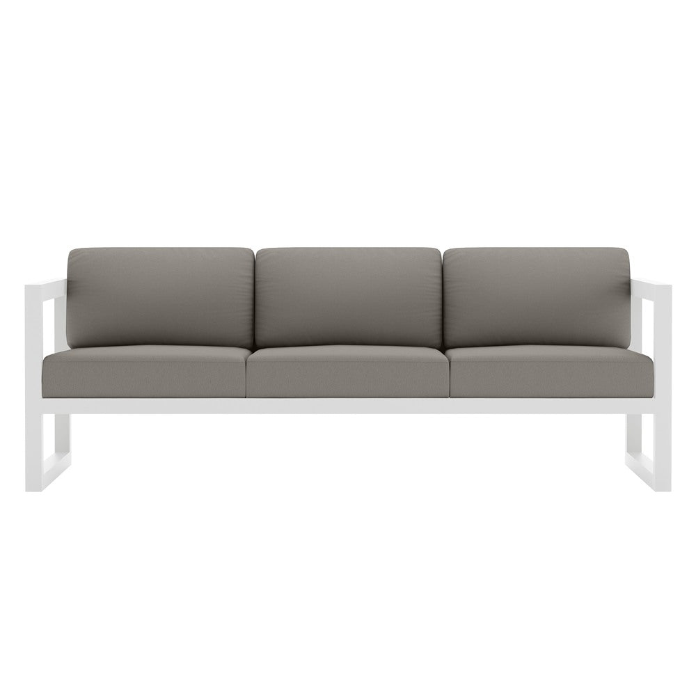 Avion Sofa#Finish_White#Fabric_Canvas Charcoal