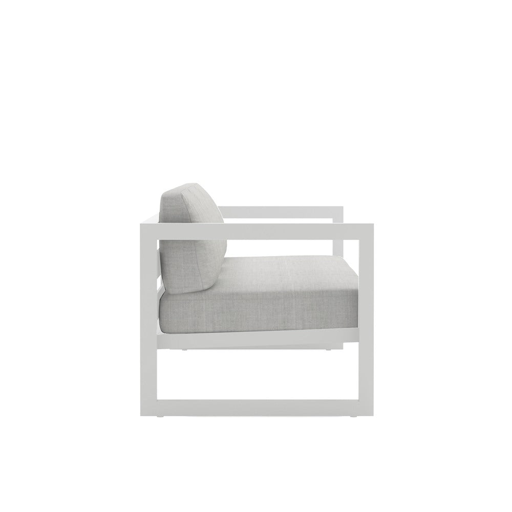 Avion Sofa#Finish_White#Fabric_Cast Silver