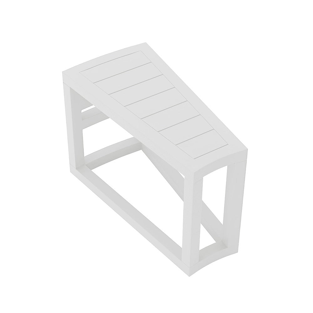 Avion Wedge End Table#Finish_White