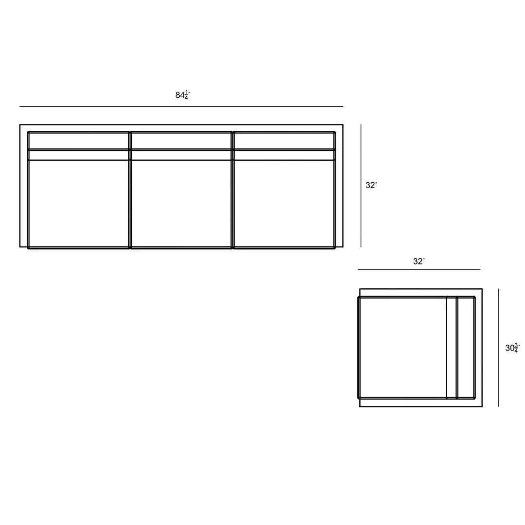 Avion 2 Piece Sofa Set