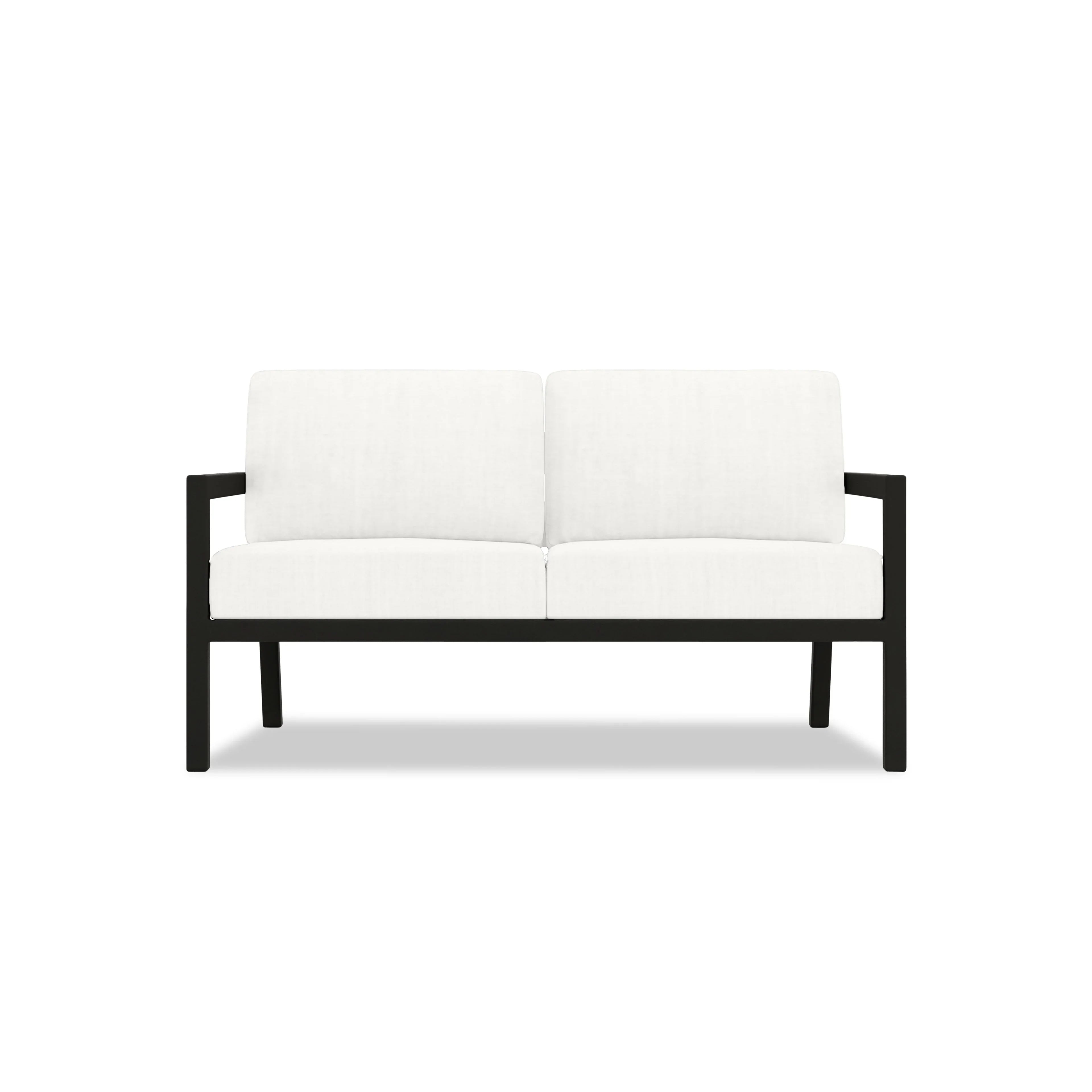 Pacifica 5 Piece Sofa Set#Finish_Black#Fabric_Canvas Natural