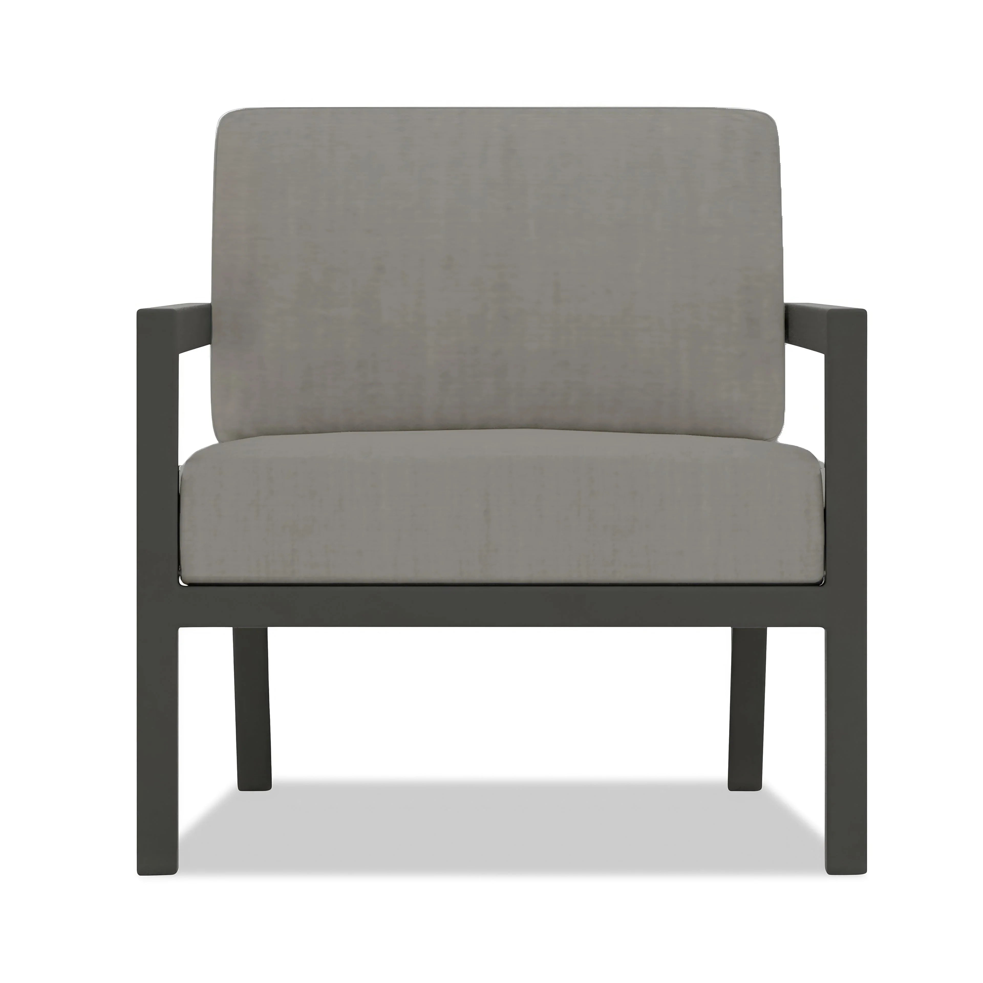 Pacifica 4 Piece Sofa Set#Finish_Slate#Fabric_Canvas Charcoal