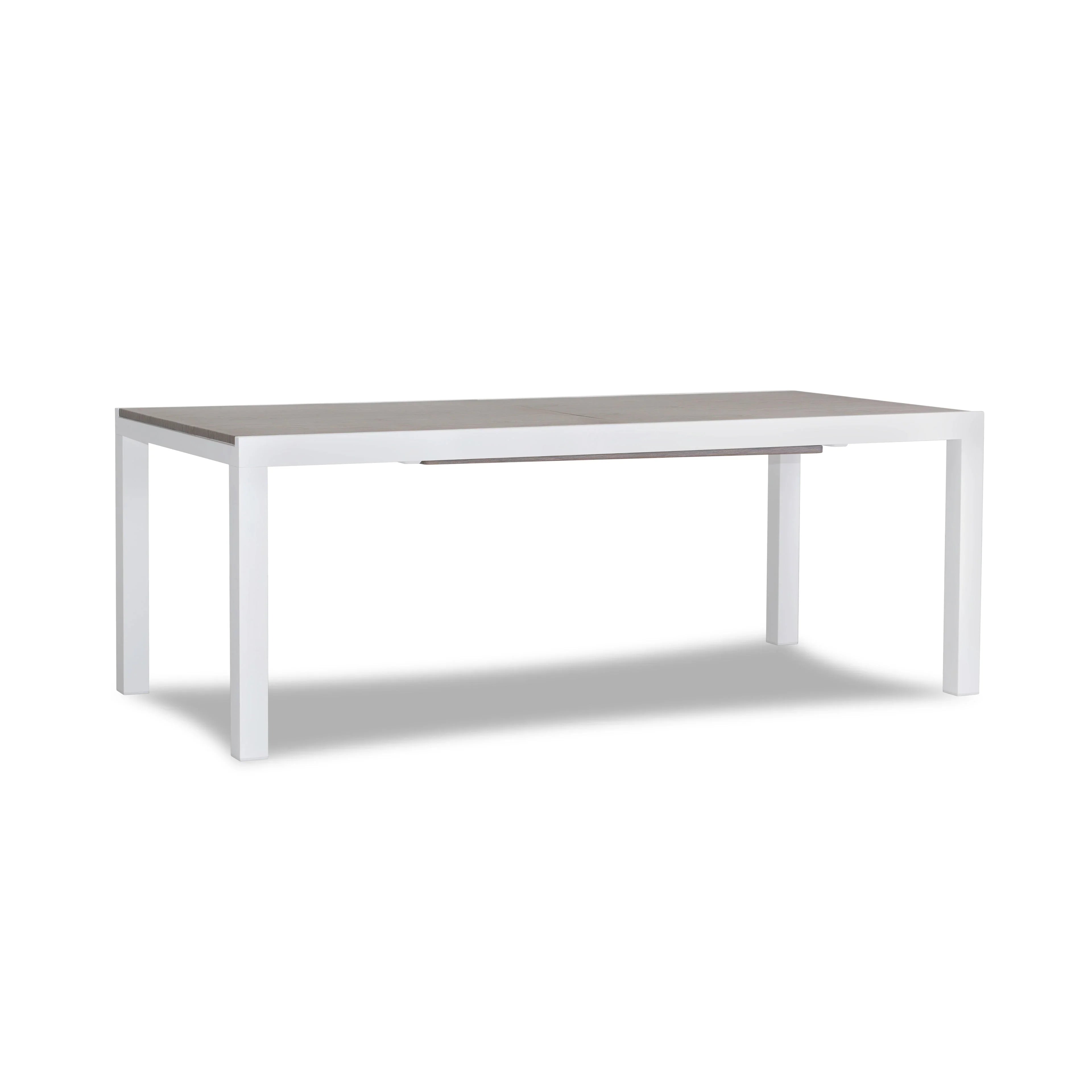 Pacifica 13 Piece Aluminum Extendable Dining Set#Finish_White