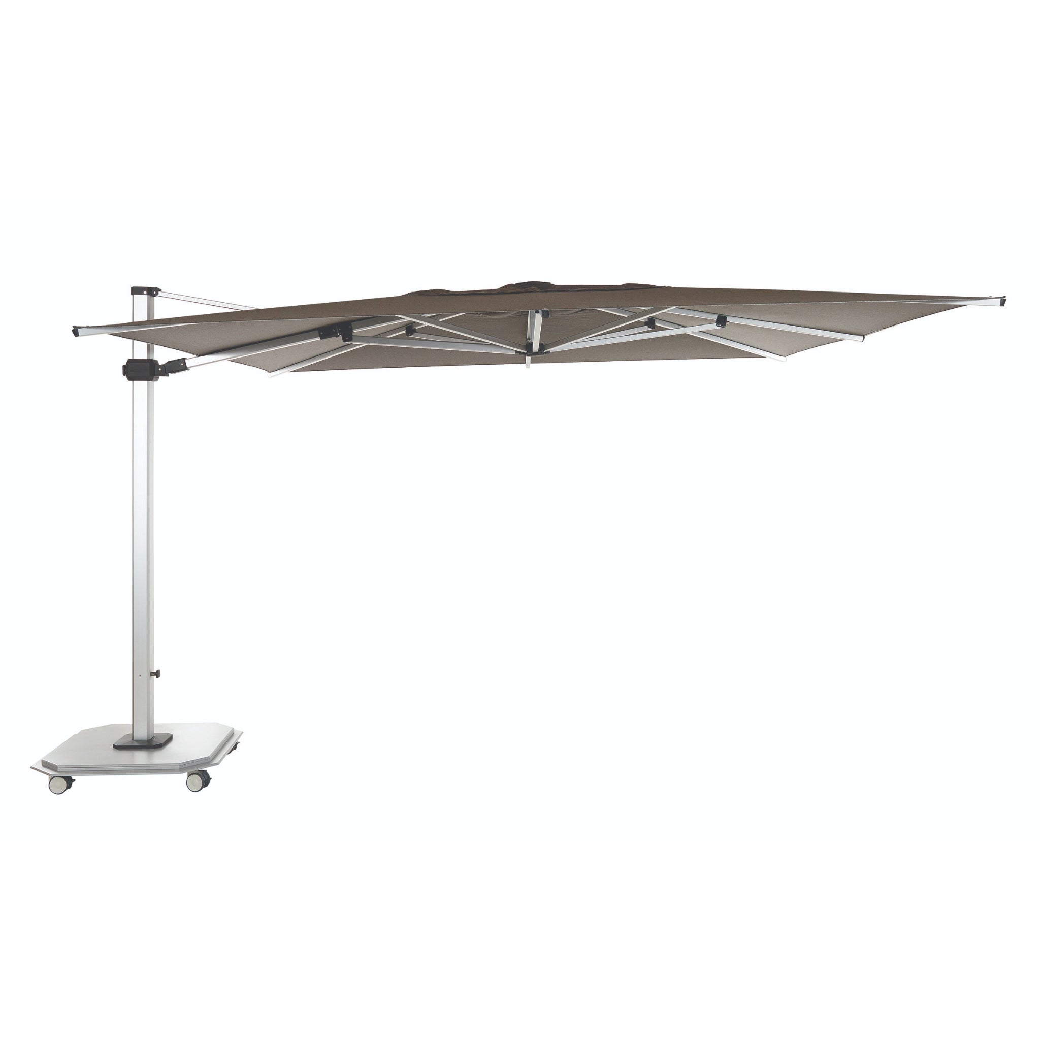 10' x 14' Rectangle Aluminum Sidepost Tilt Umbrella