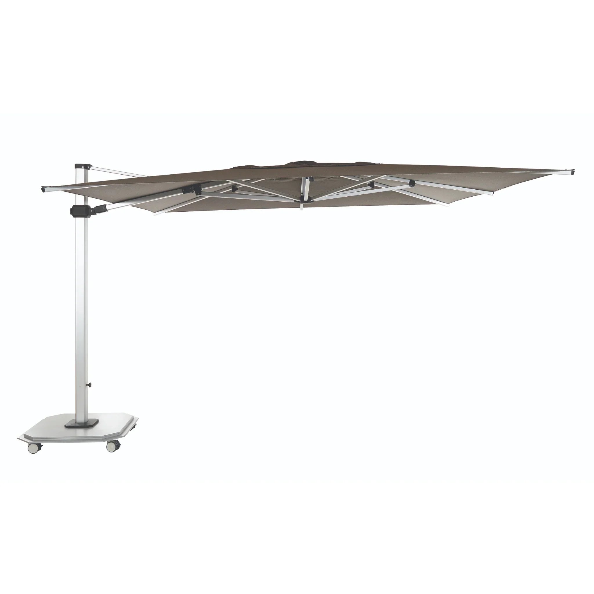10' x 14' Rectangle Aluminum Sidepost Tilt Umbrella