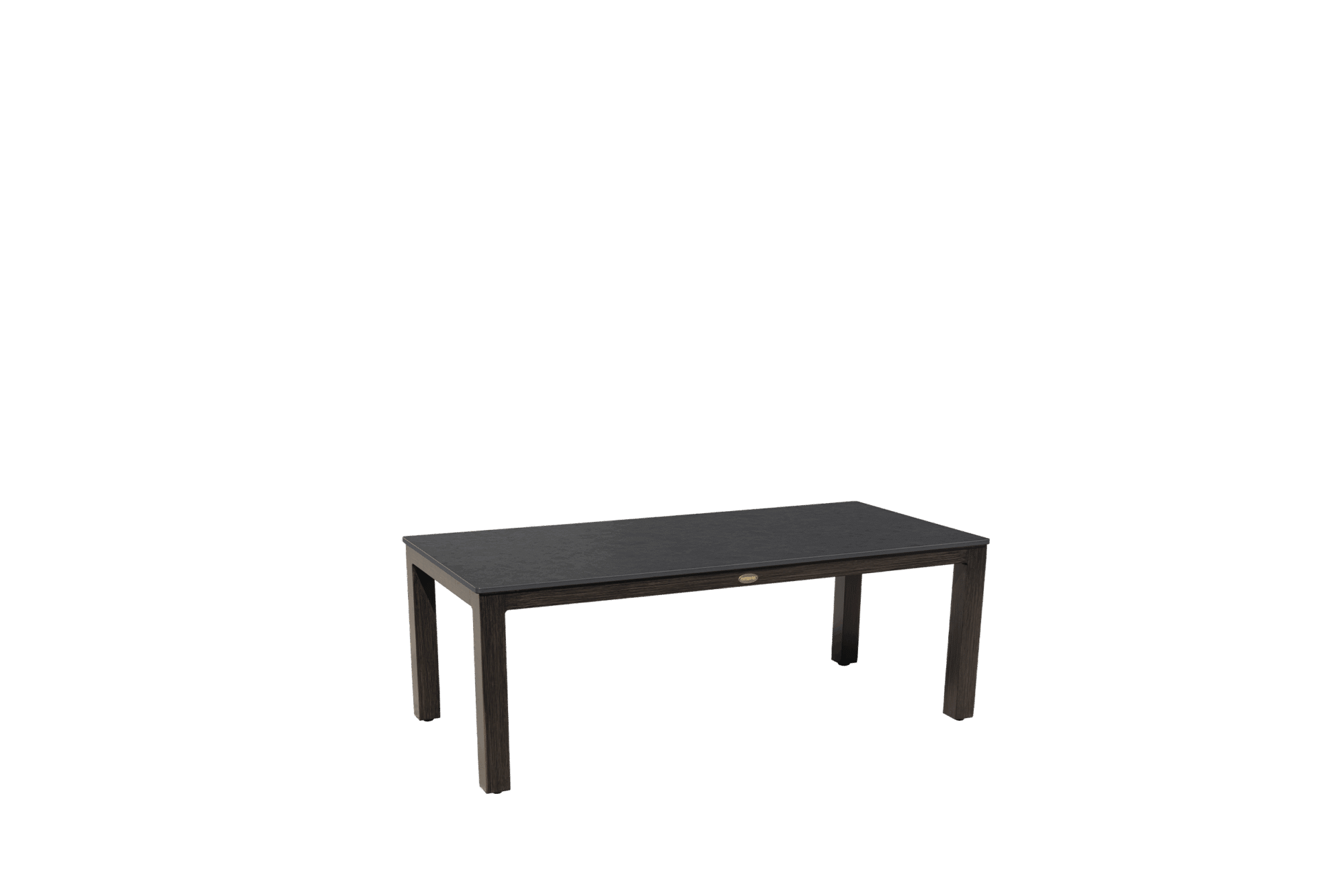 Marbella Laguna Sintered Stone Coffee Table - Walnut/Rusty Umber