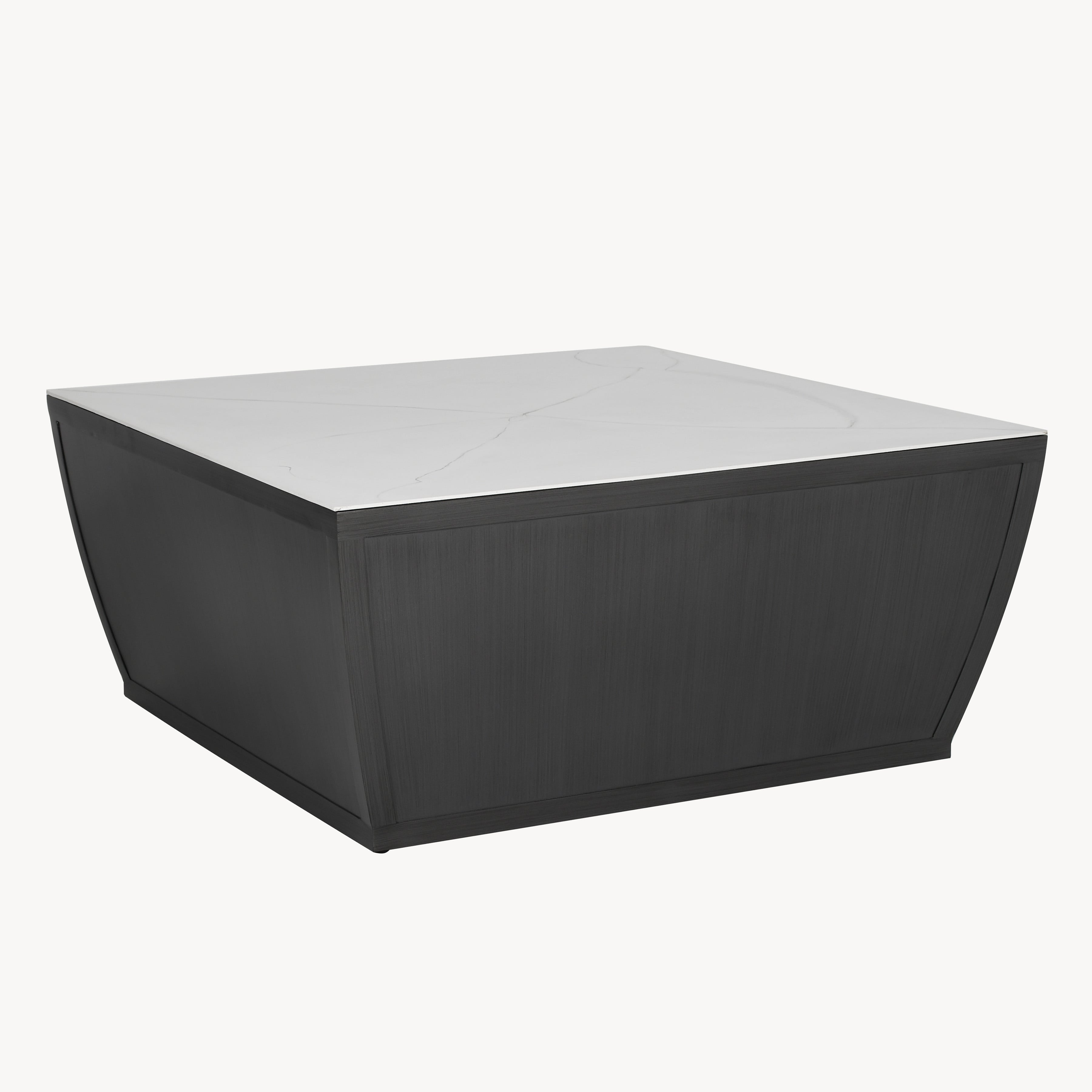 Largo 42" Square Coffee Table (Smooth Aluminum Sides) A4SC42 by Castelle