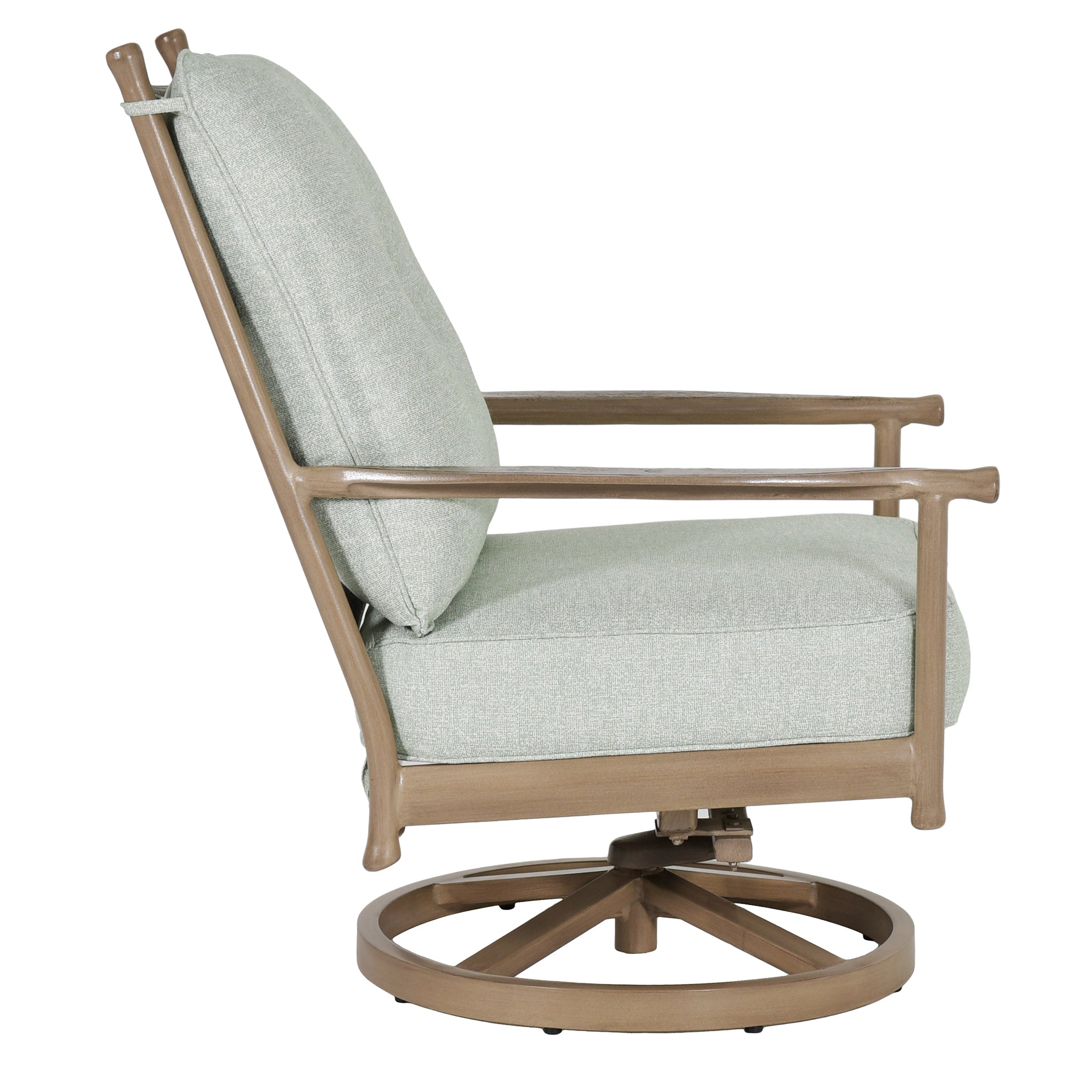 Lodge High Back Swivel Rocker