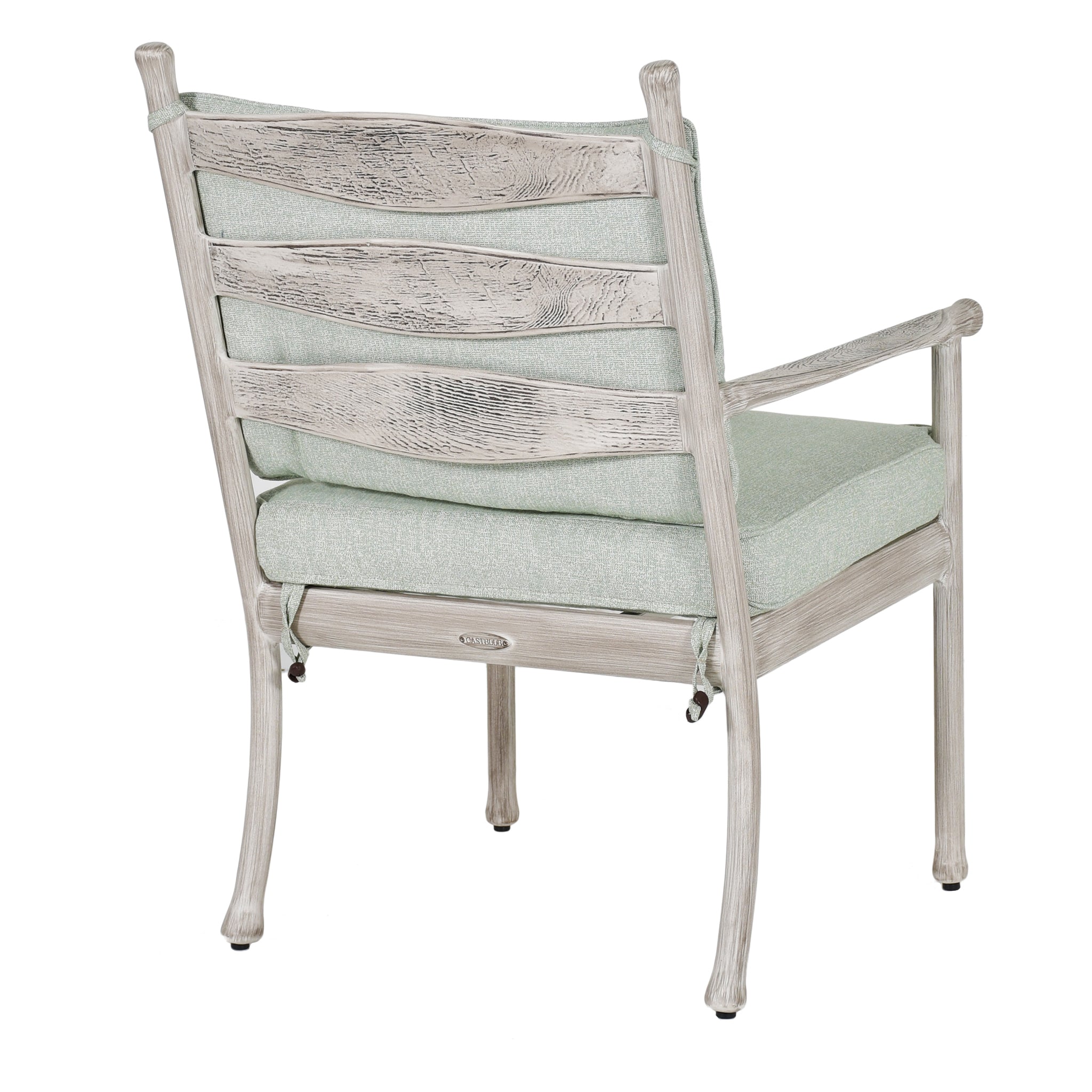 Lodge Cushioned Dining Arm Chair