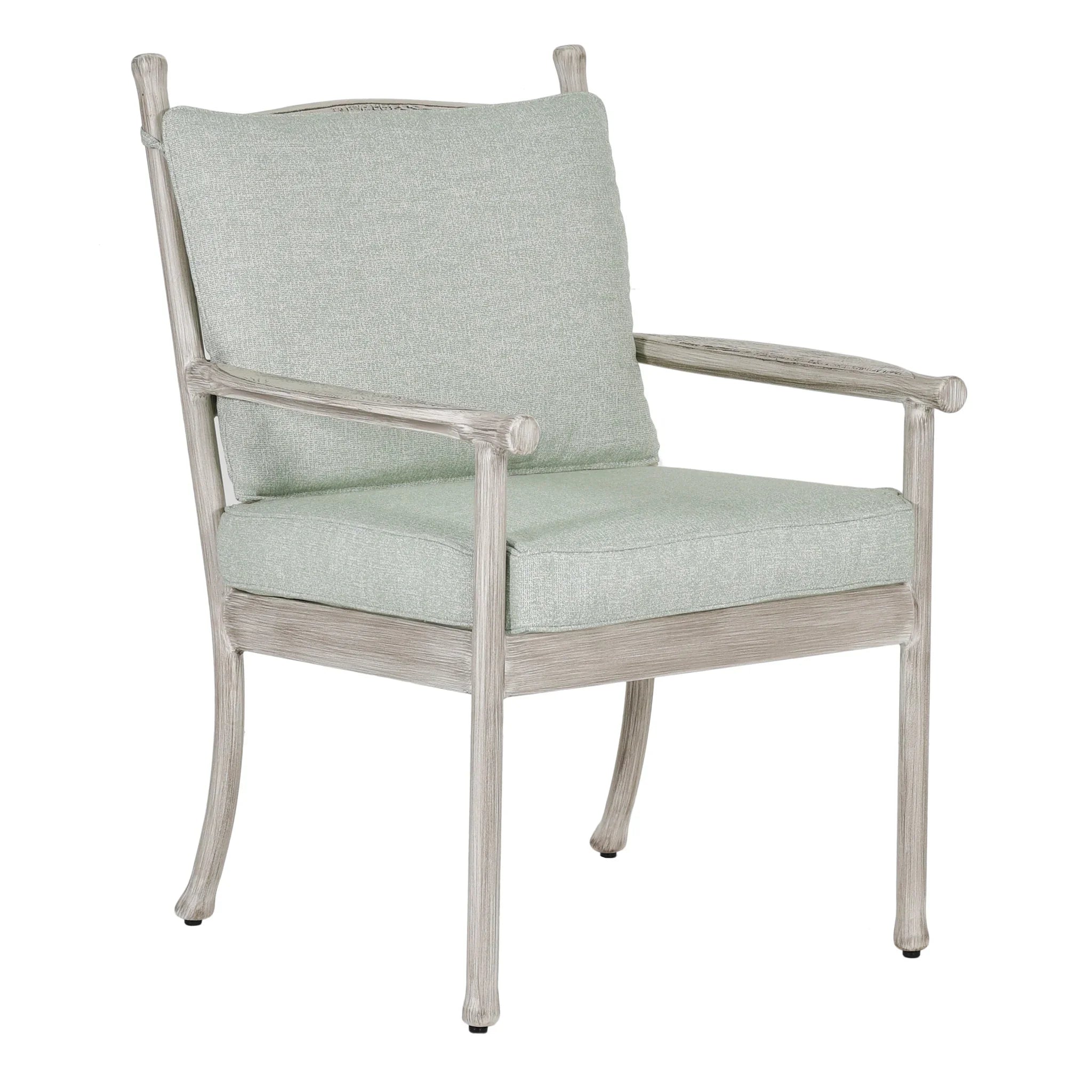 Lodge Cushioned Dining Arm Chair