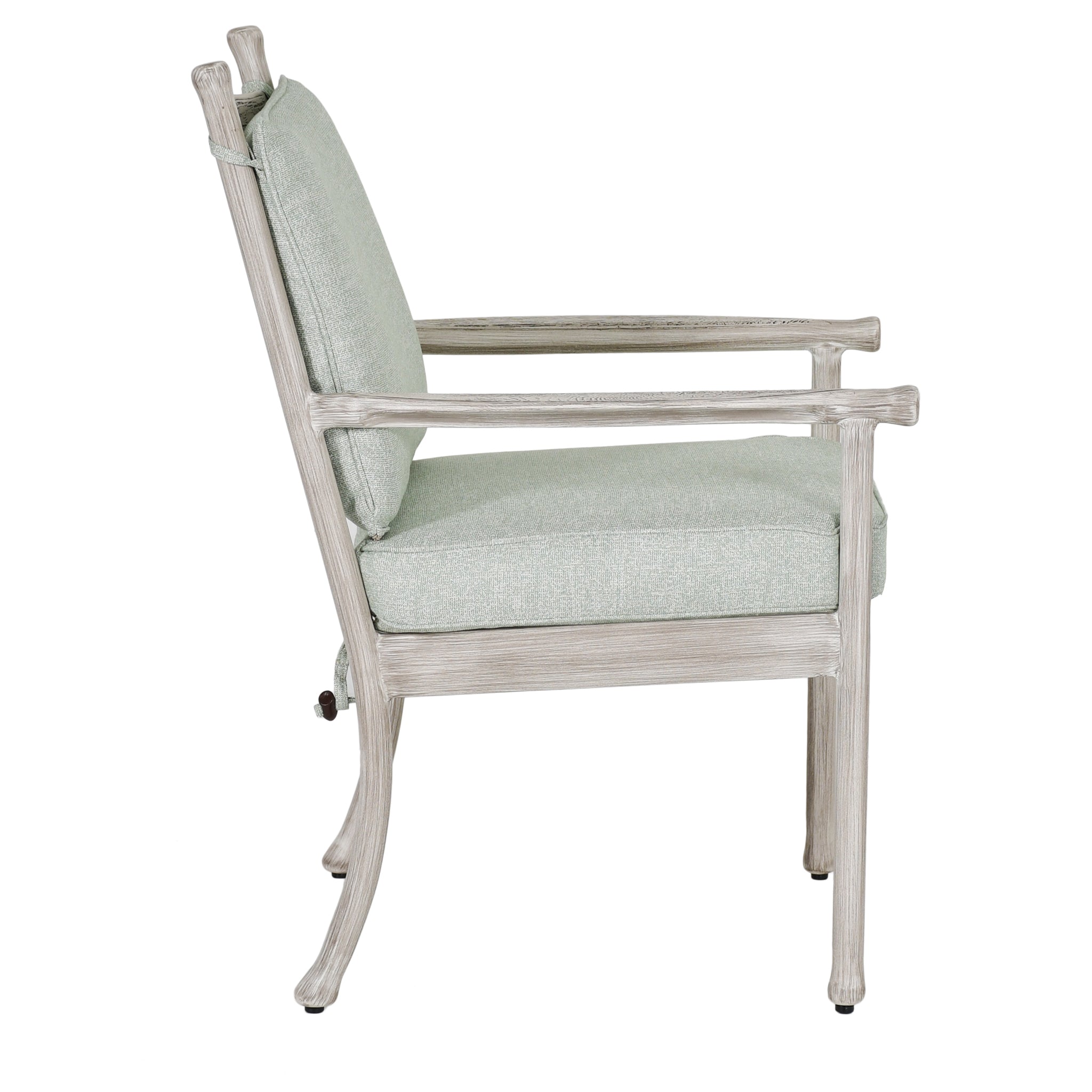 Lodge Cushioned Dining Arm Chair