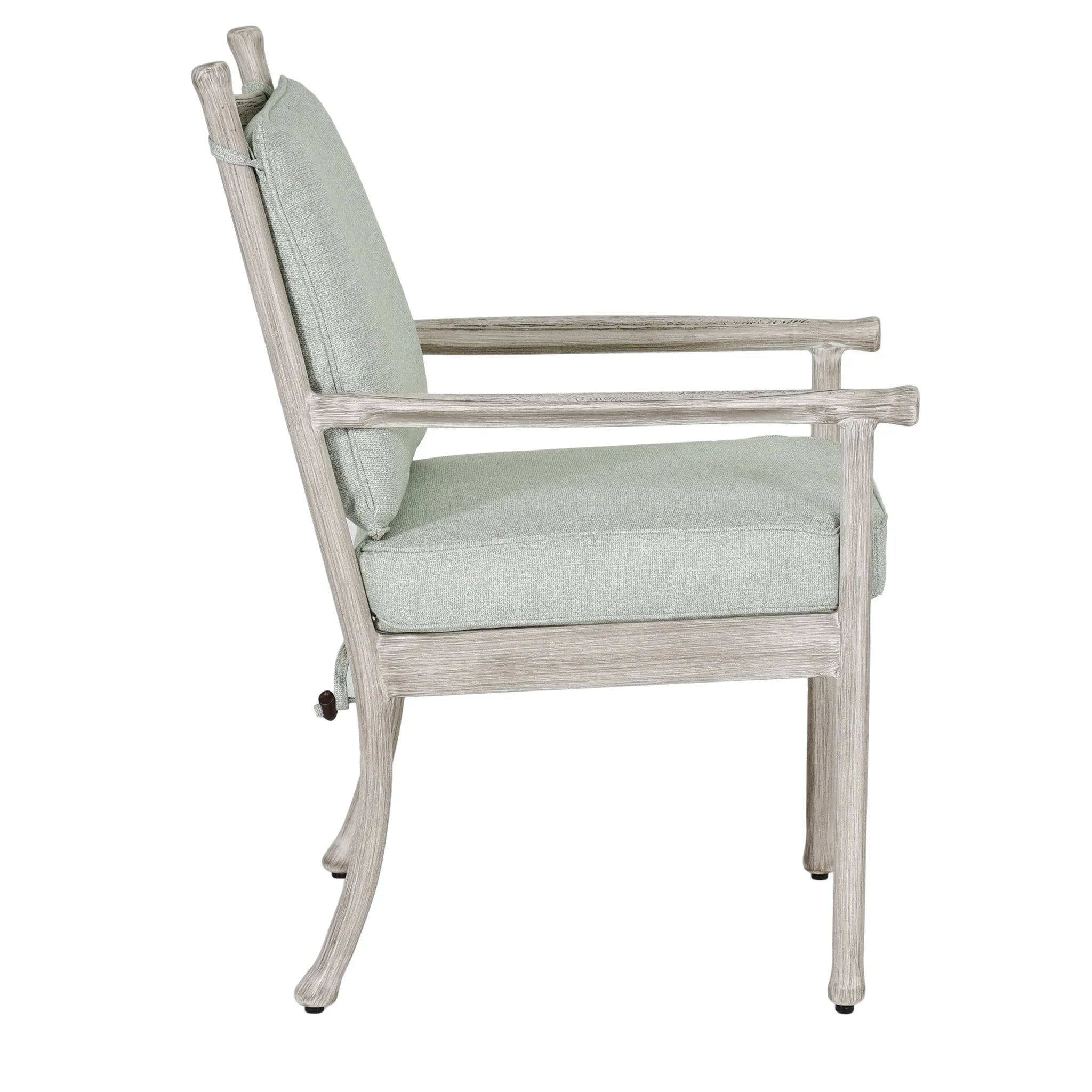 Lodge Cushioned Dining Arm Chair