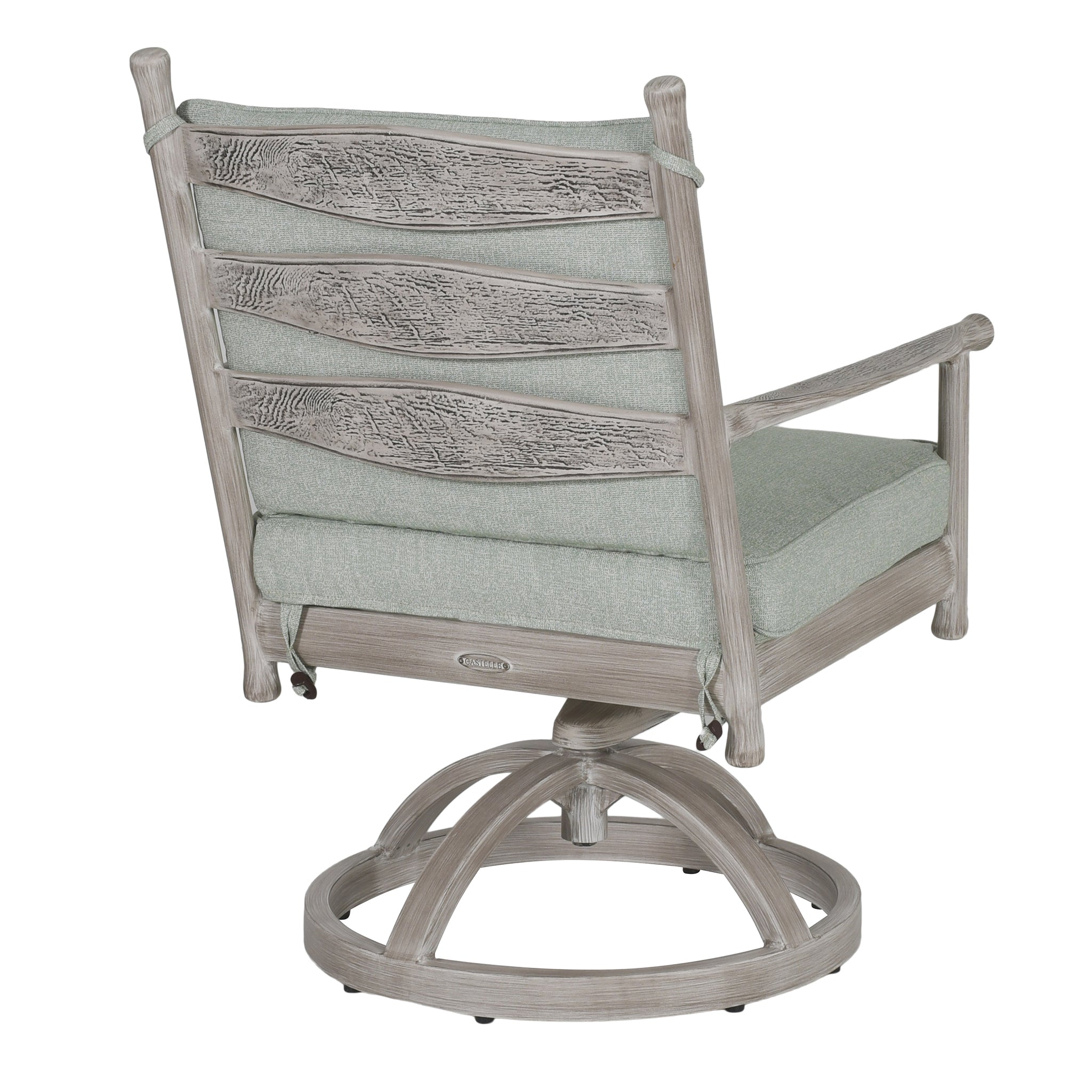 Lodge Cushioned Dining Swivel Rocker
