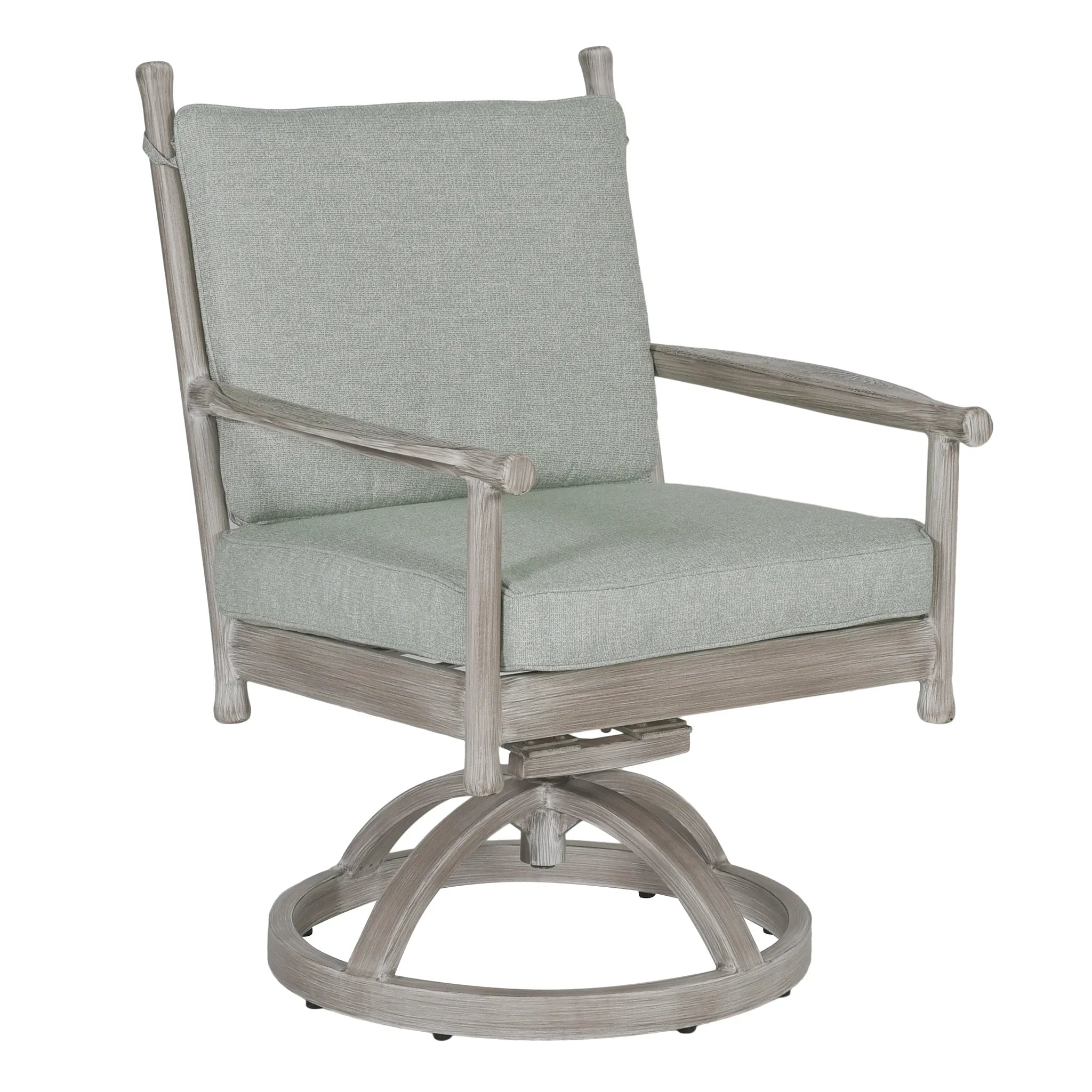 Lodge Cushioned Dining Swivel Rocker