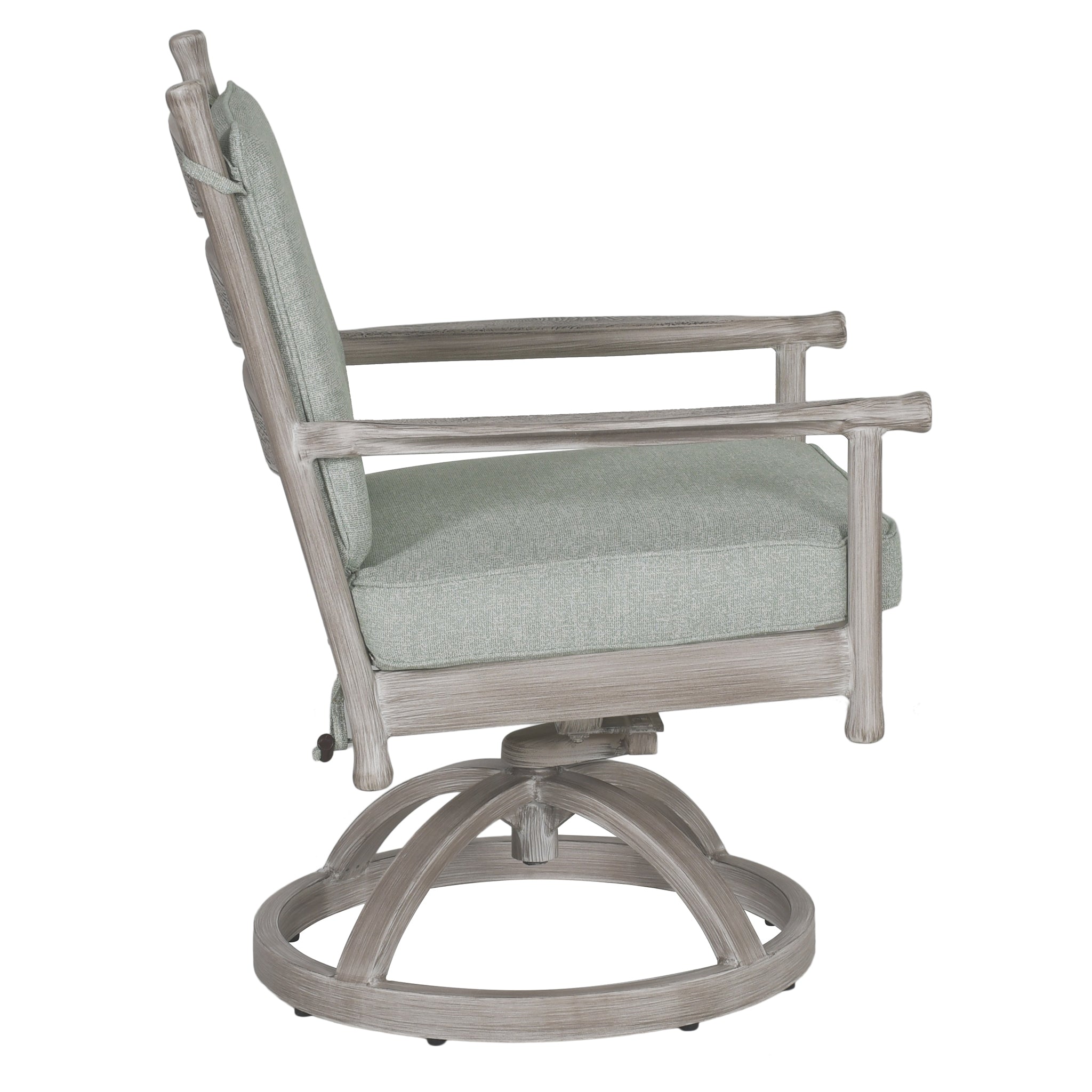 Lodge Cushioned Dining Swivel Rocker