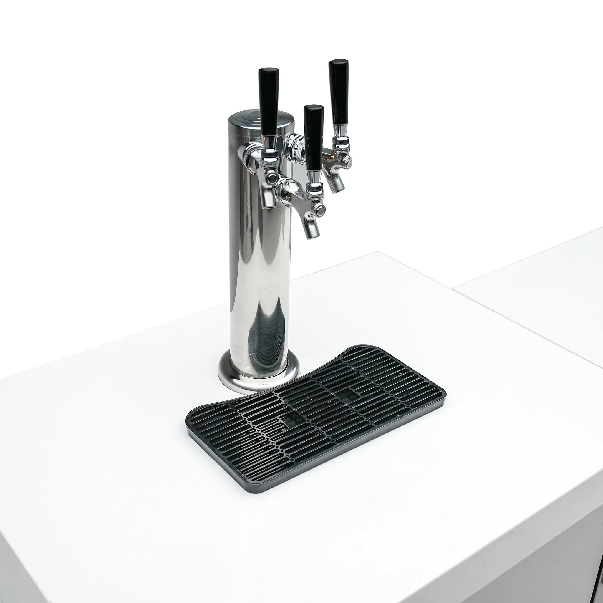 Beverage Center with 90-Degree Corner and Kegerator