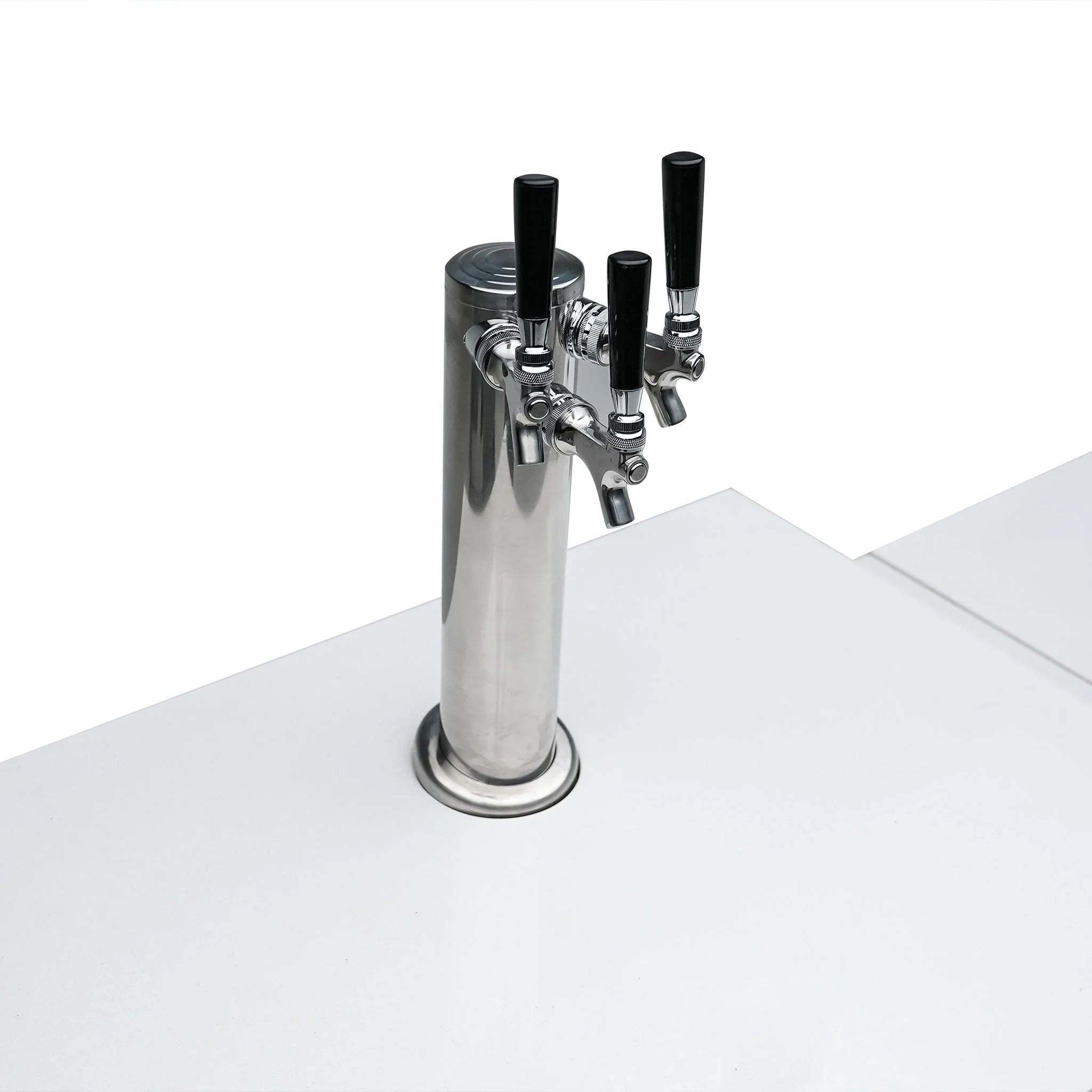 Beverage Center with 90-Degree Corner and Kegerator