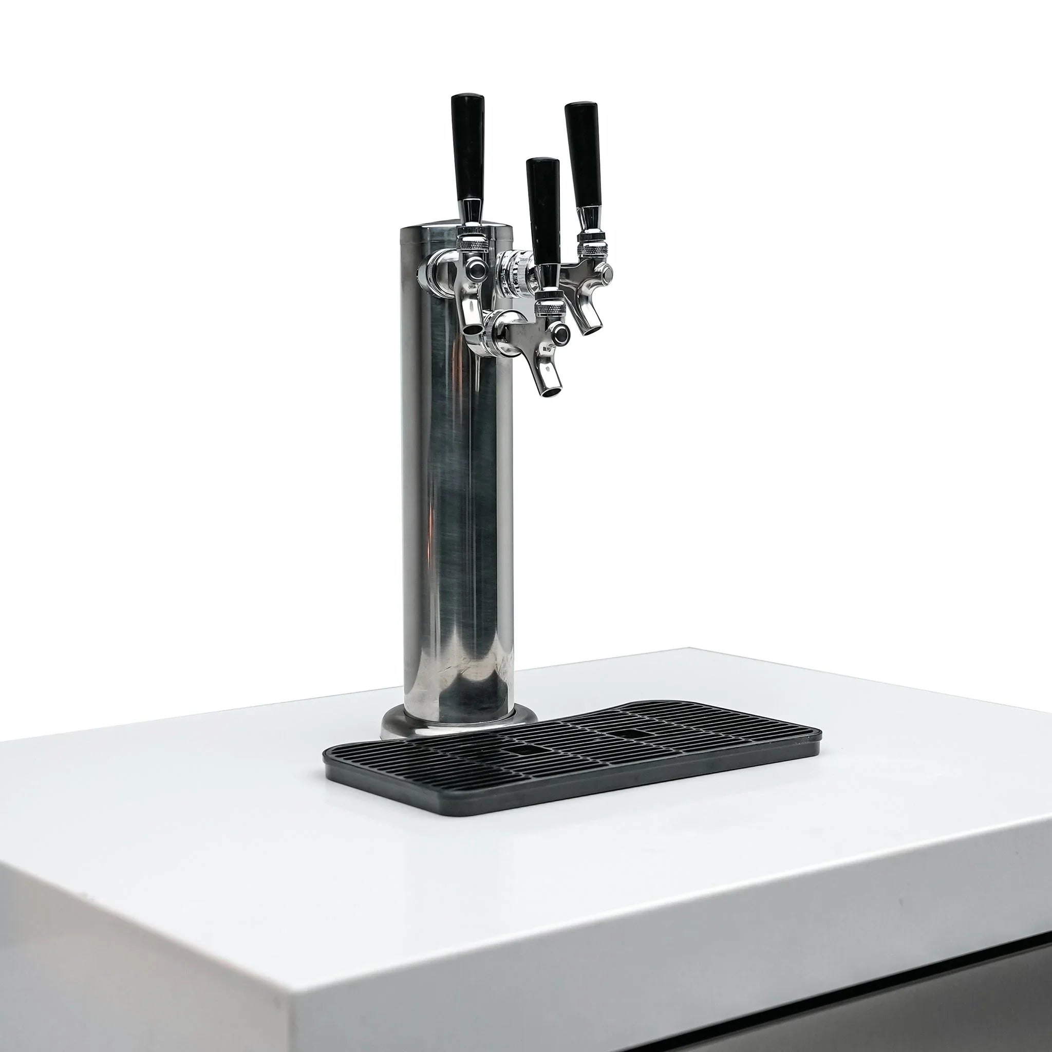 Beverage Center with 90-Degree Corner and Kegerator