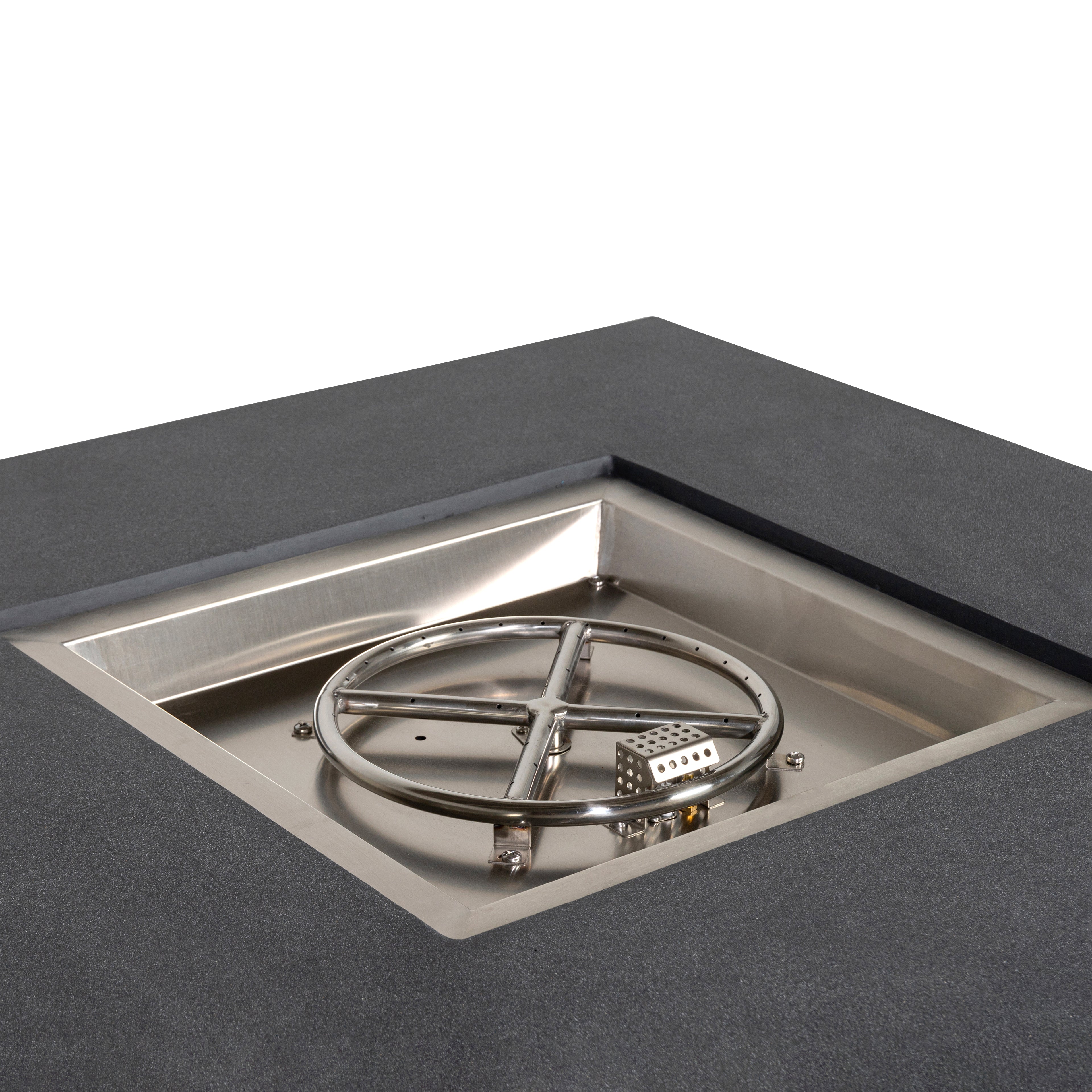 Beton 42" Square Hidden Propane Tank Gas Fire Pit#Finish_Graphite (GR)