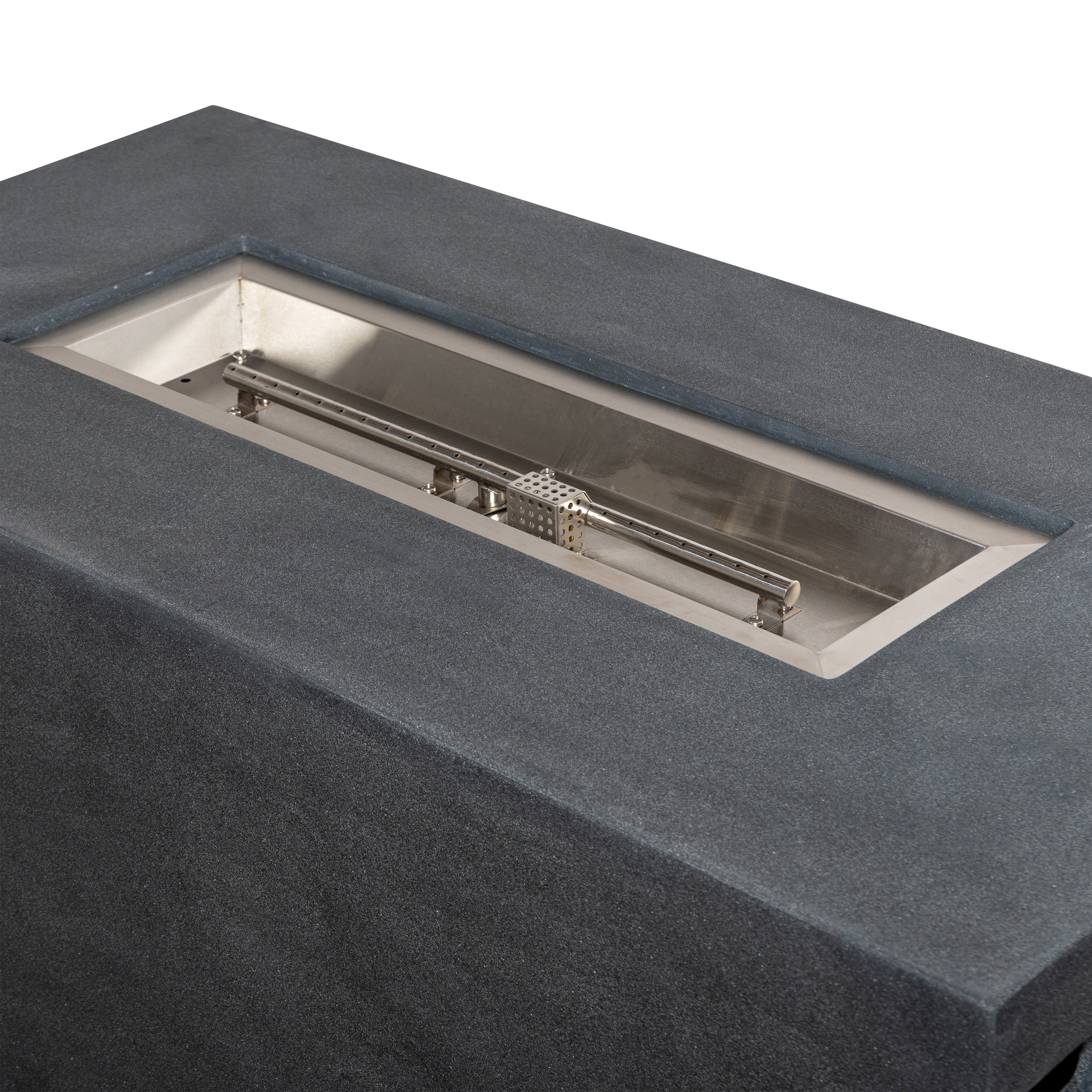 Beton 55" Rectangular Hidden Propane Gas Fire Pit#Finish_Graphite (GR)