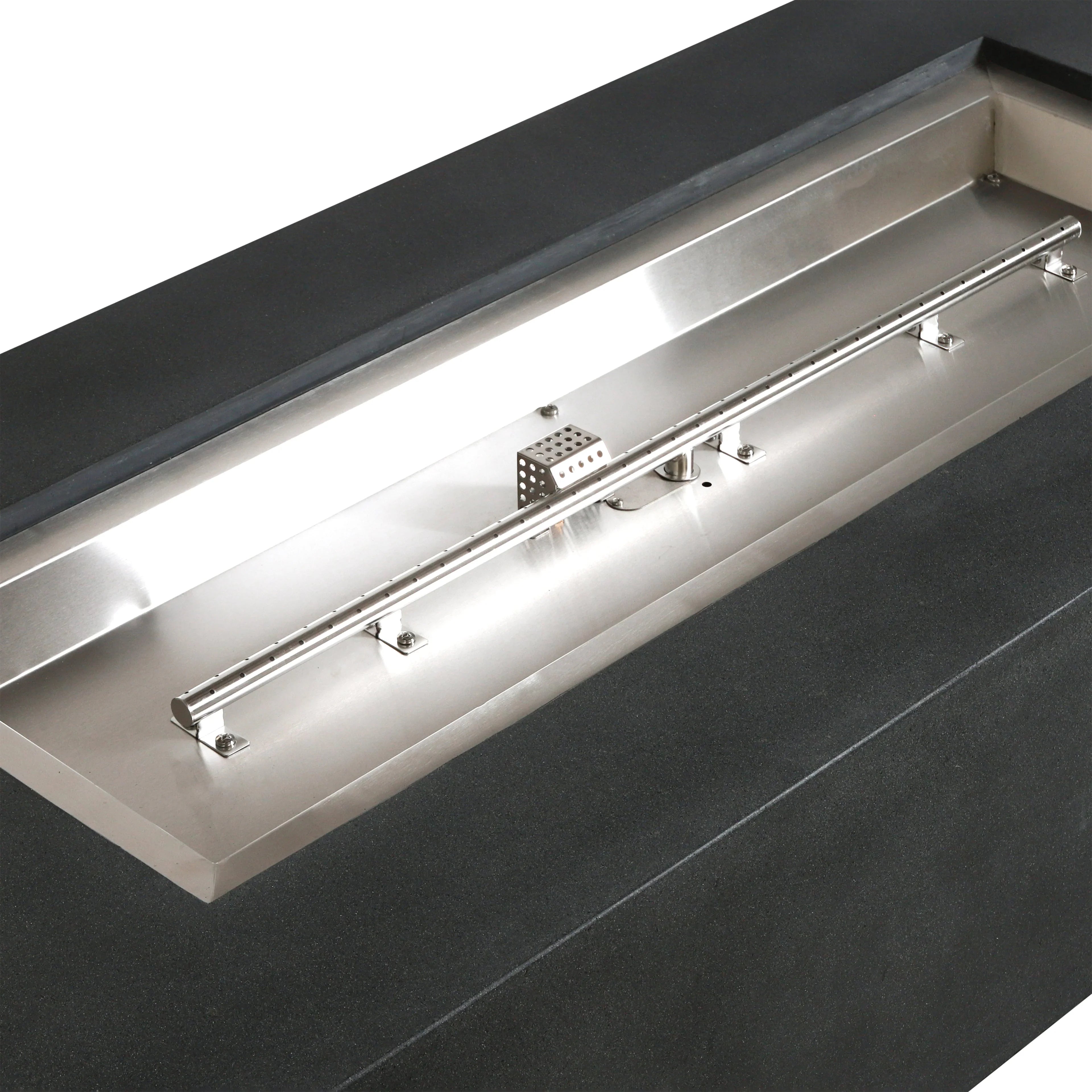 Beton 72" Rectangular Gas Fire Pit#Finish_Graphite (GR)