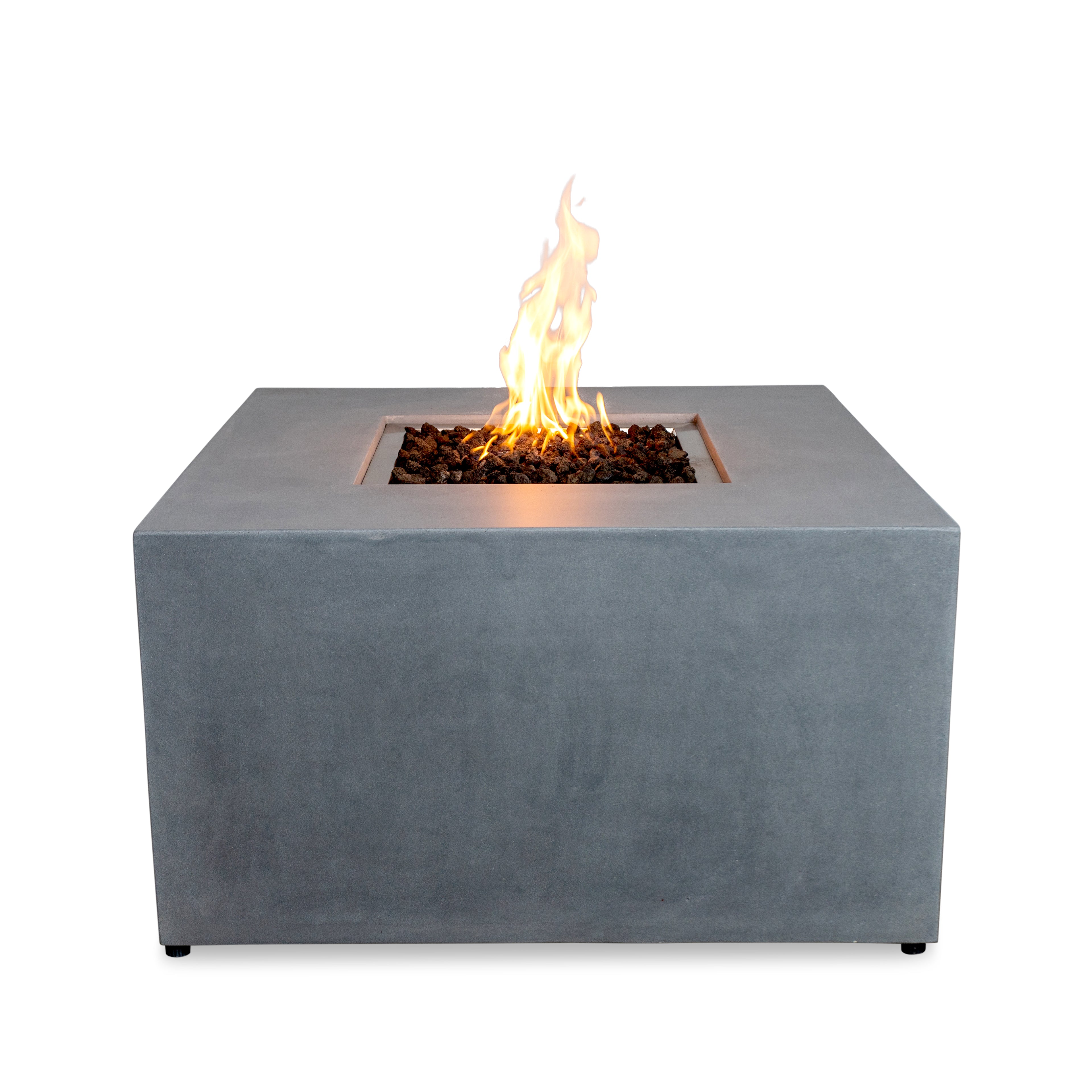 Beton 42" Square Hidden Propane Tank Gas Fire Pit#Finish_Natural Gray (GY)