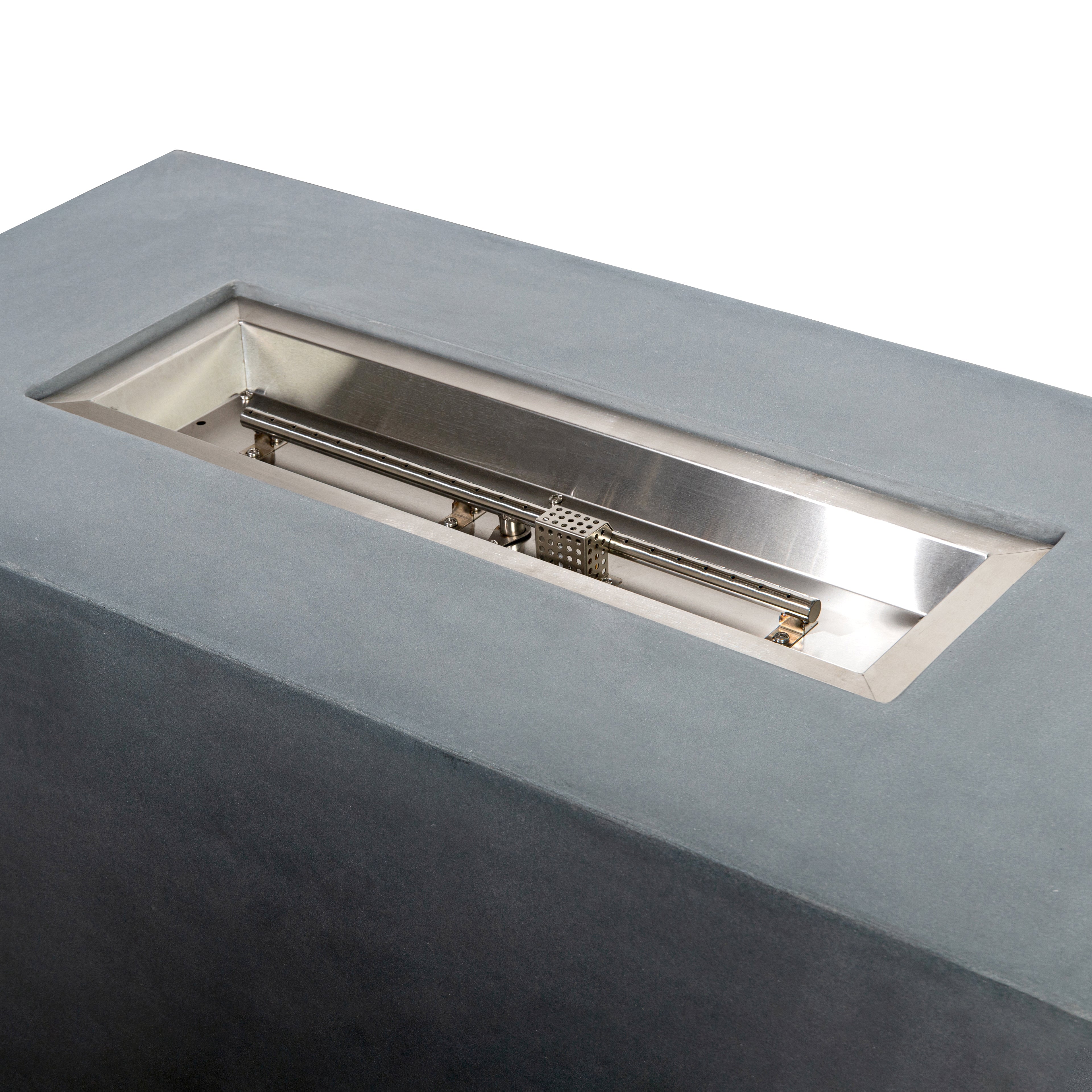 Beton 55" Rectangular Hidden Propane Gas Fire Pit#Finish_Natural Gray (GY)