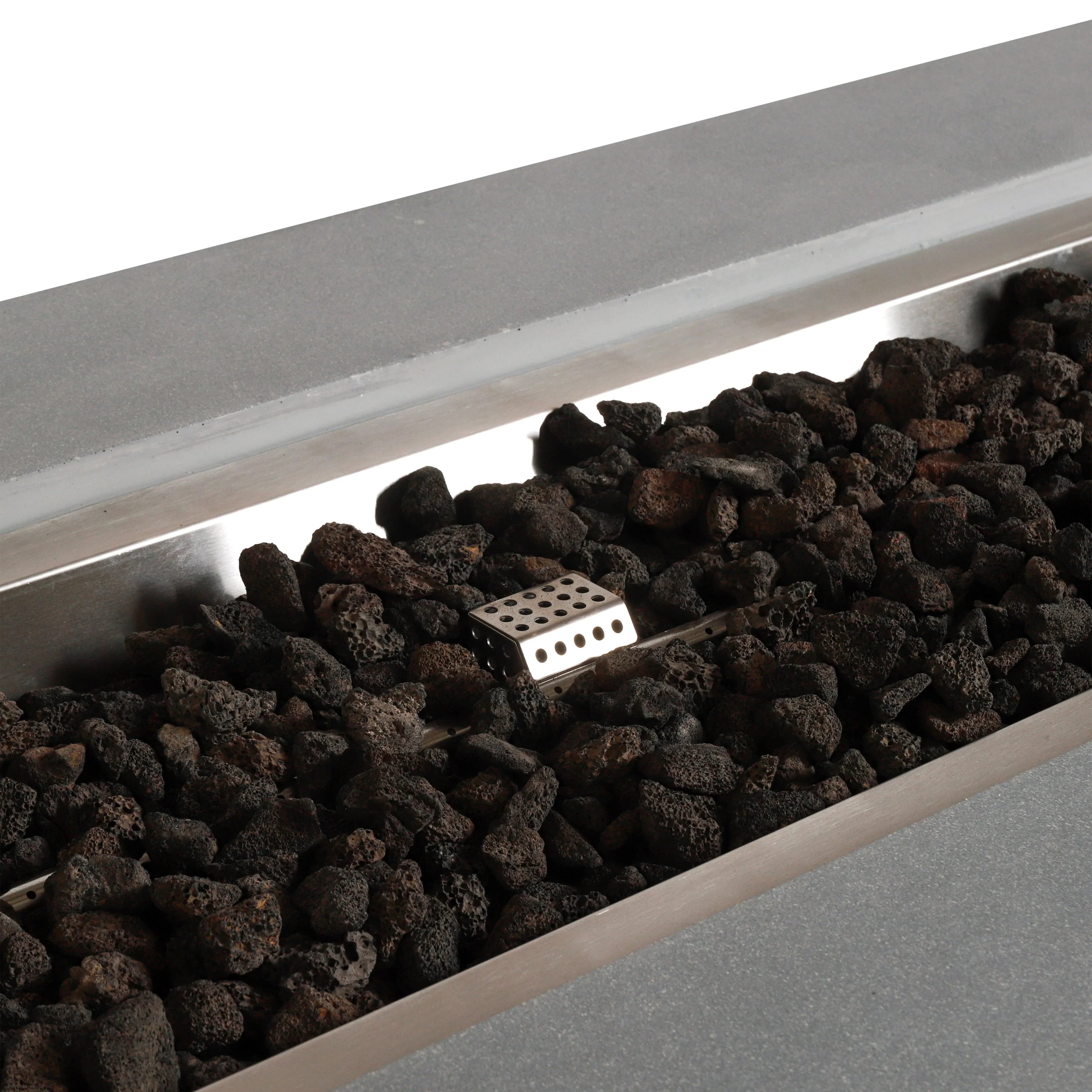 Beton 72" Rectangular Gas Fire Pit#Finish_Natural Gray (GY)