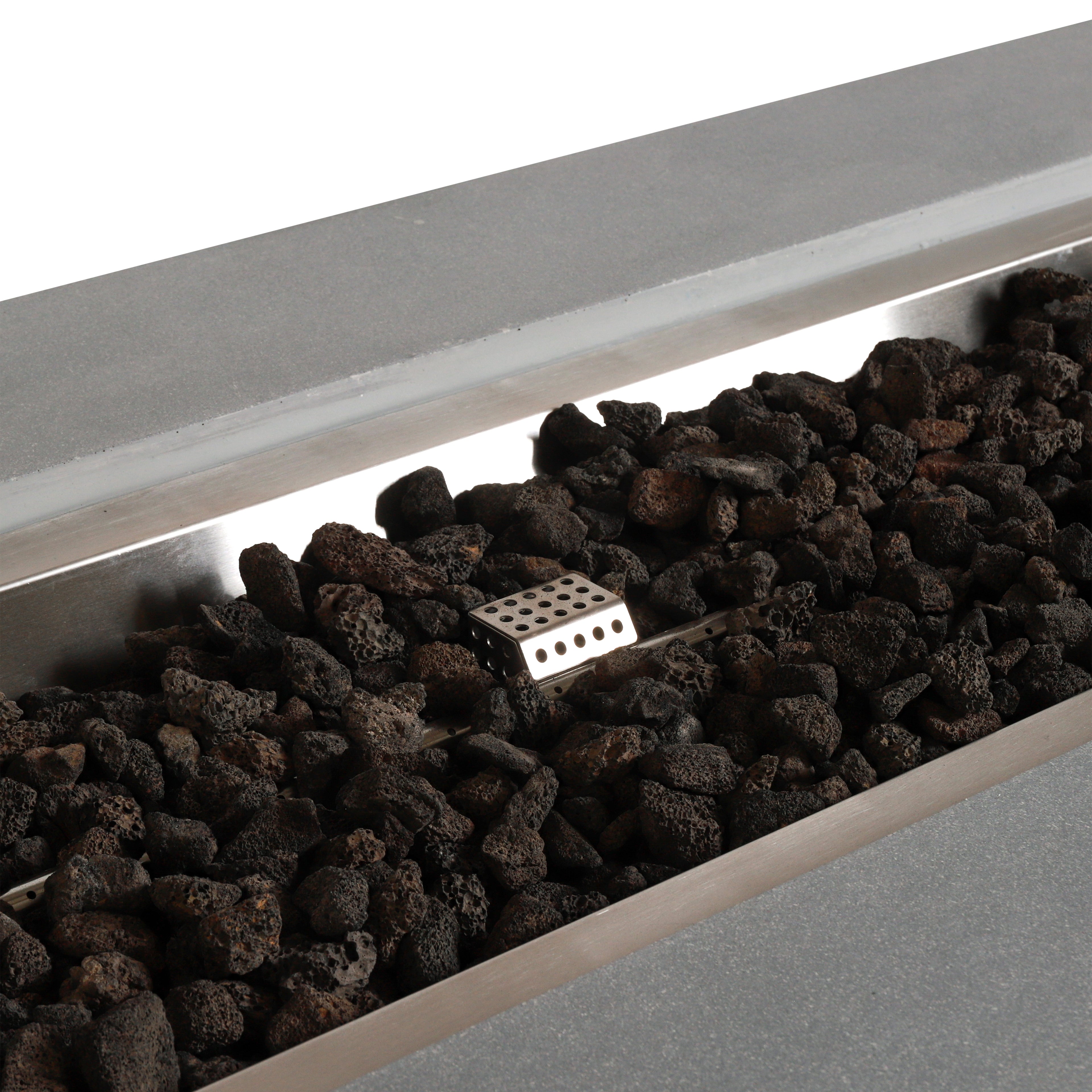 Beton 72" Rectangular Gas Fire Pit#Finish_Natural Gray (GY)