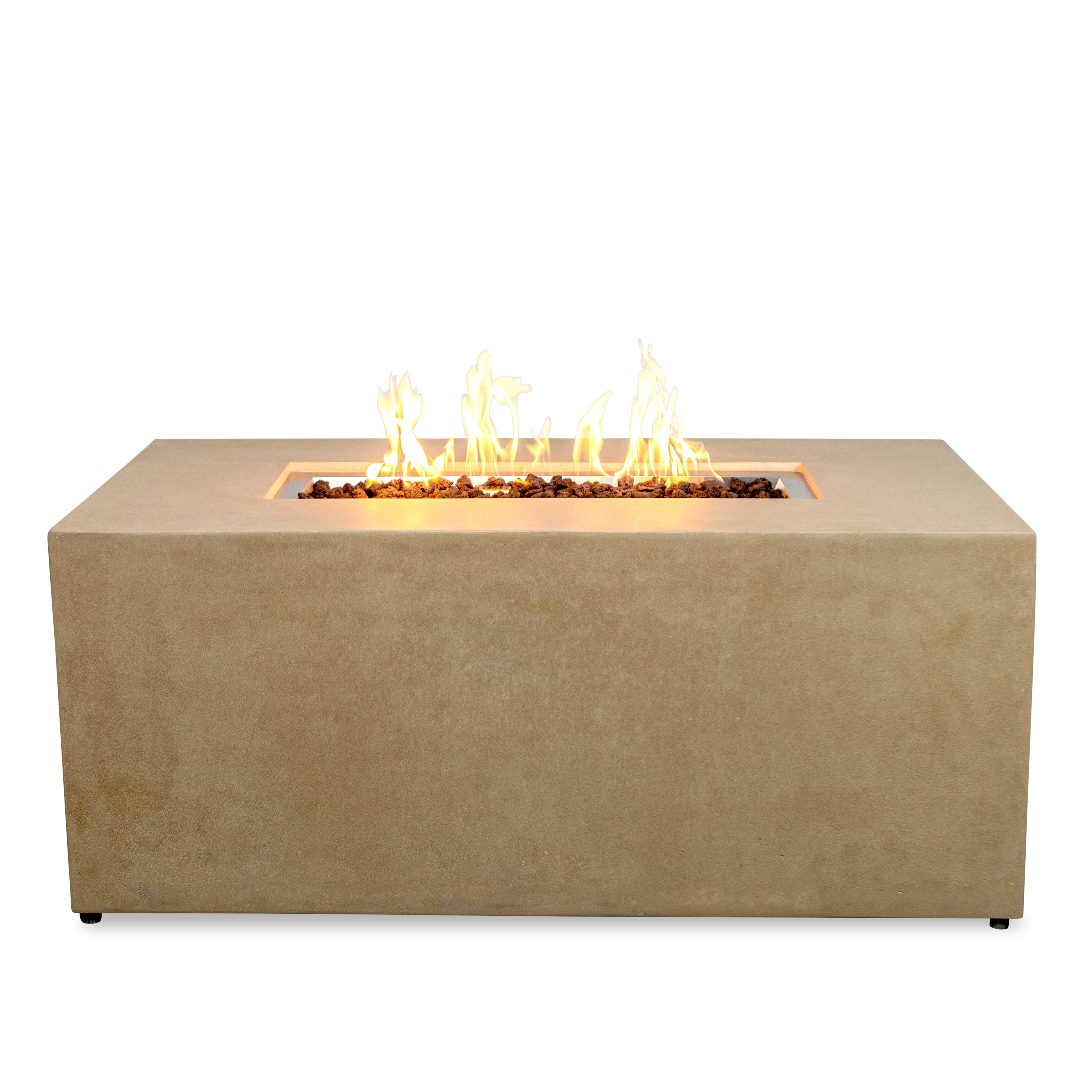 Beton 55" Rectangular Hidden Propane Gas Fire Pit#Finish_Sand (SD)
