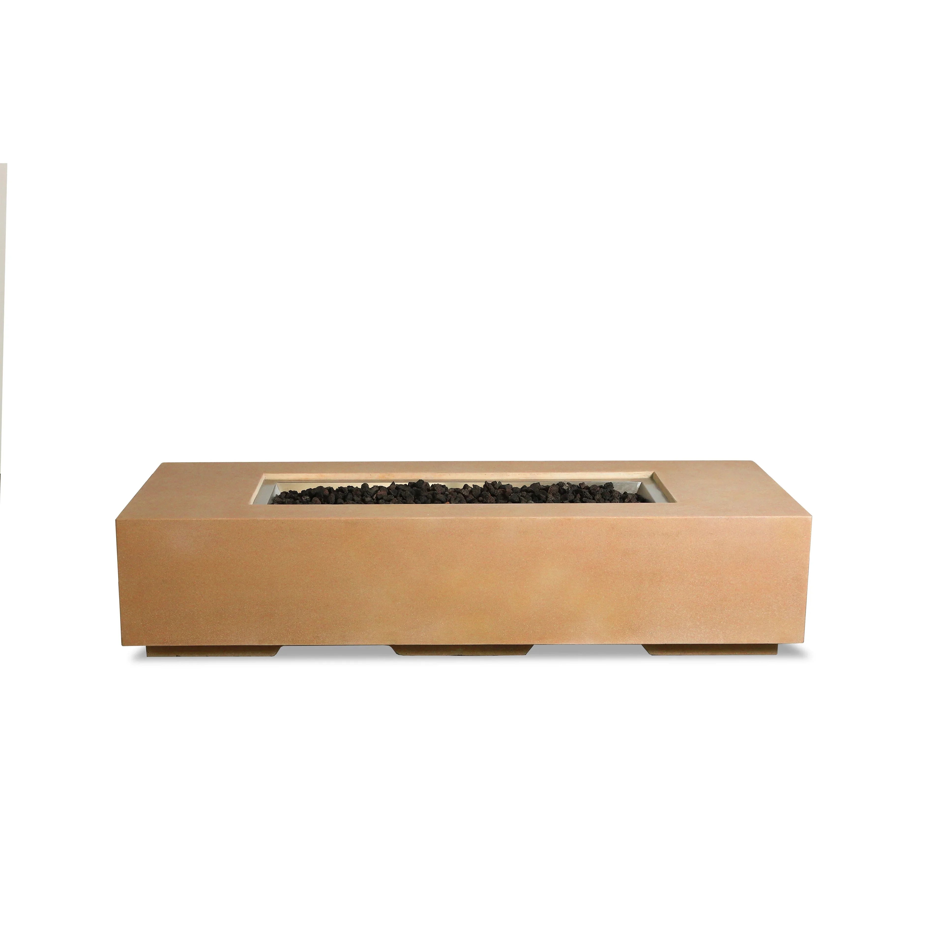 Beton 72" Rectangular Gas Fire Pitt#Finish_Sand (SD)