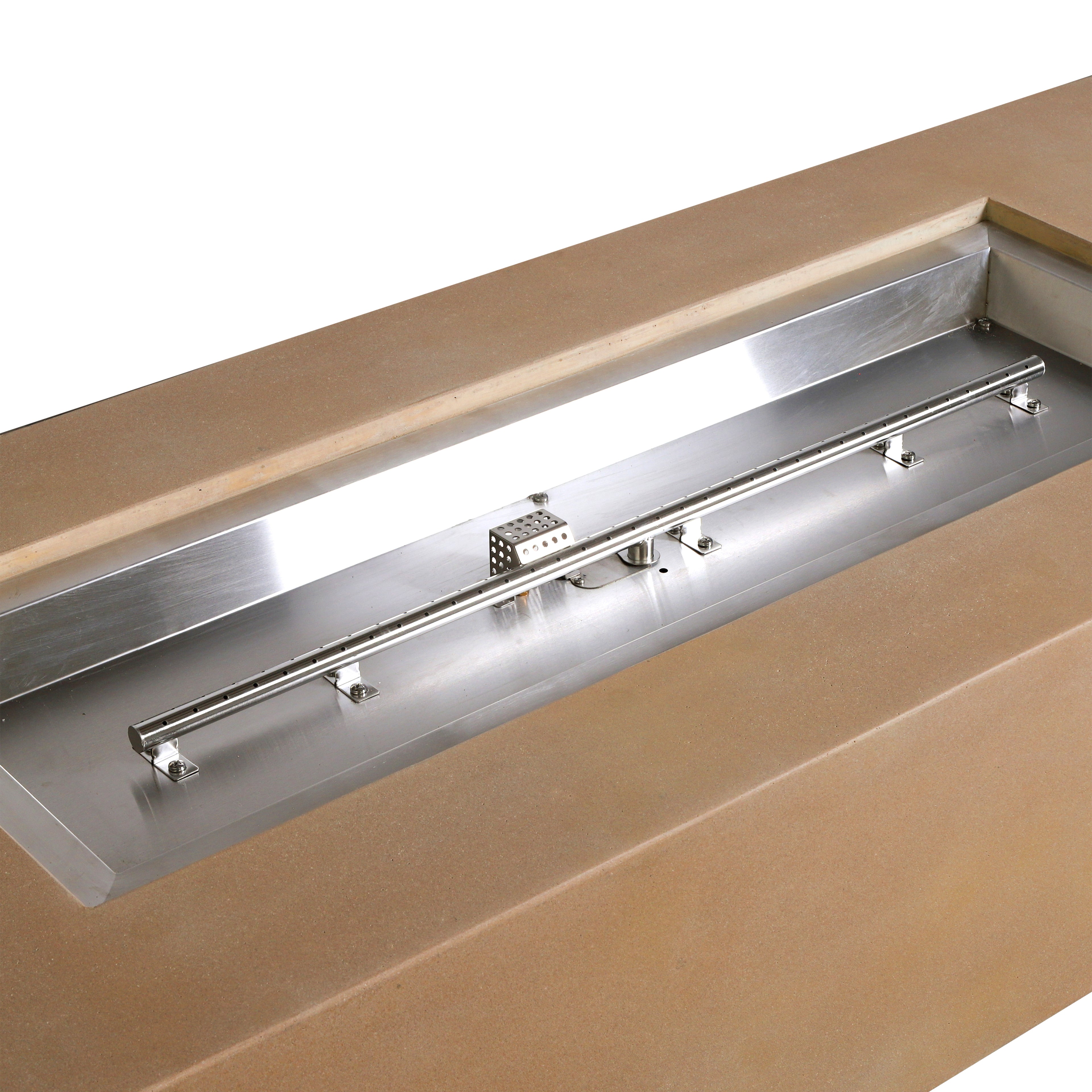 Beton 72" Rectangular Gas Fire Pitt#Finish_Sand (SD)