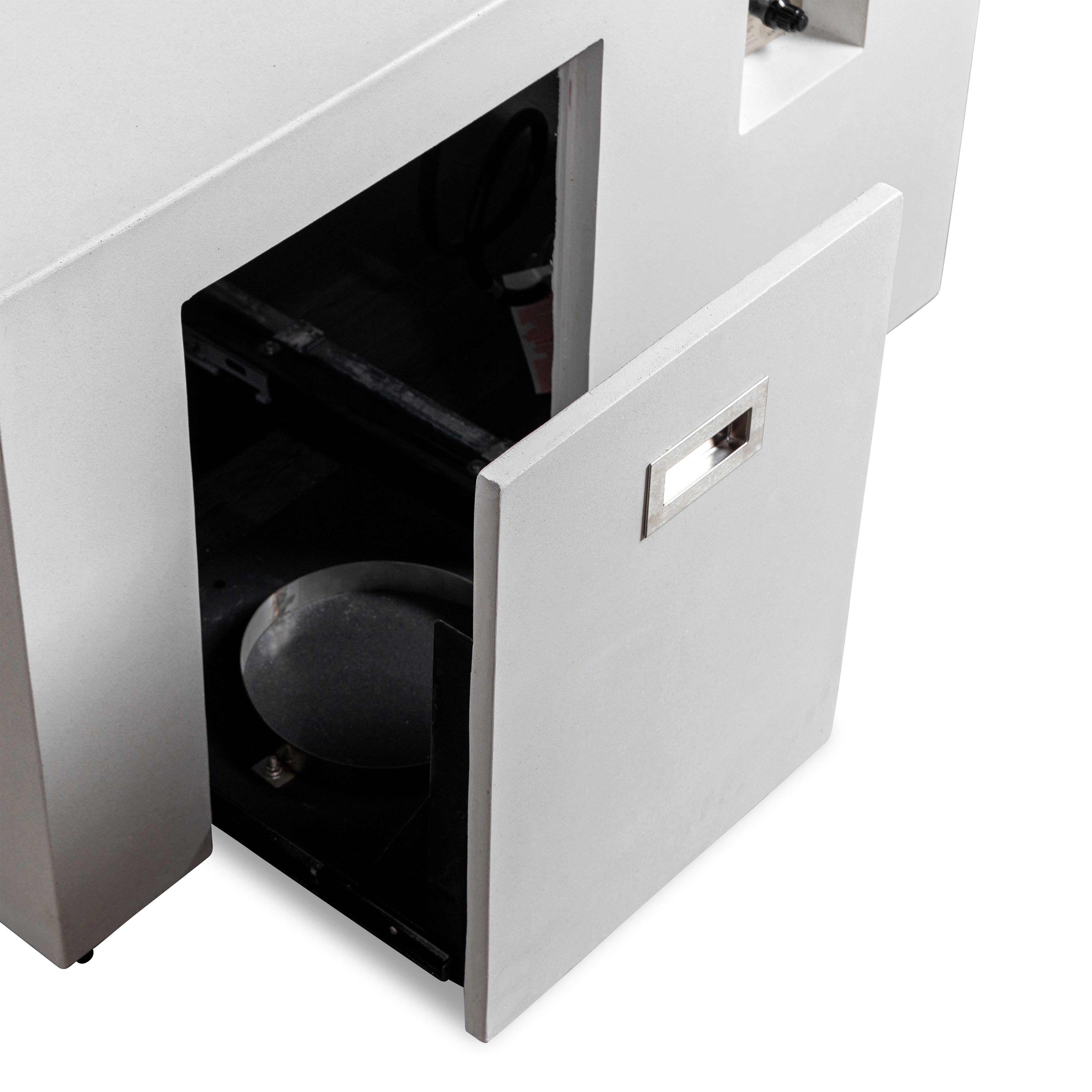 Beton 42" Square Hidden Propane Tank Gas Fire Pit#Finish_White (WT)