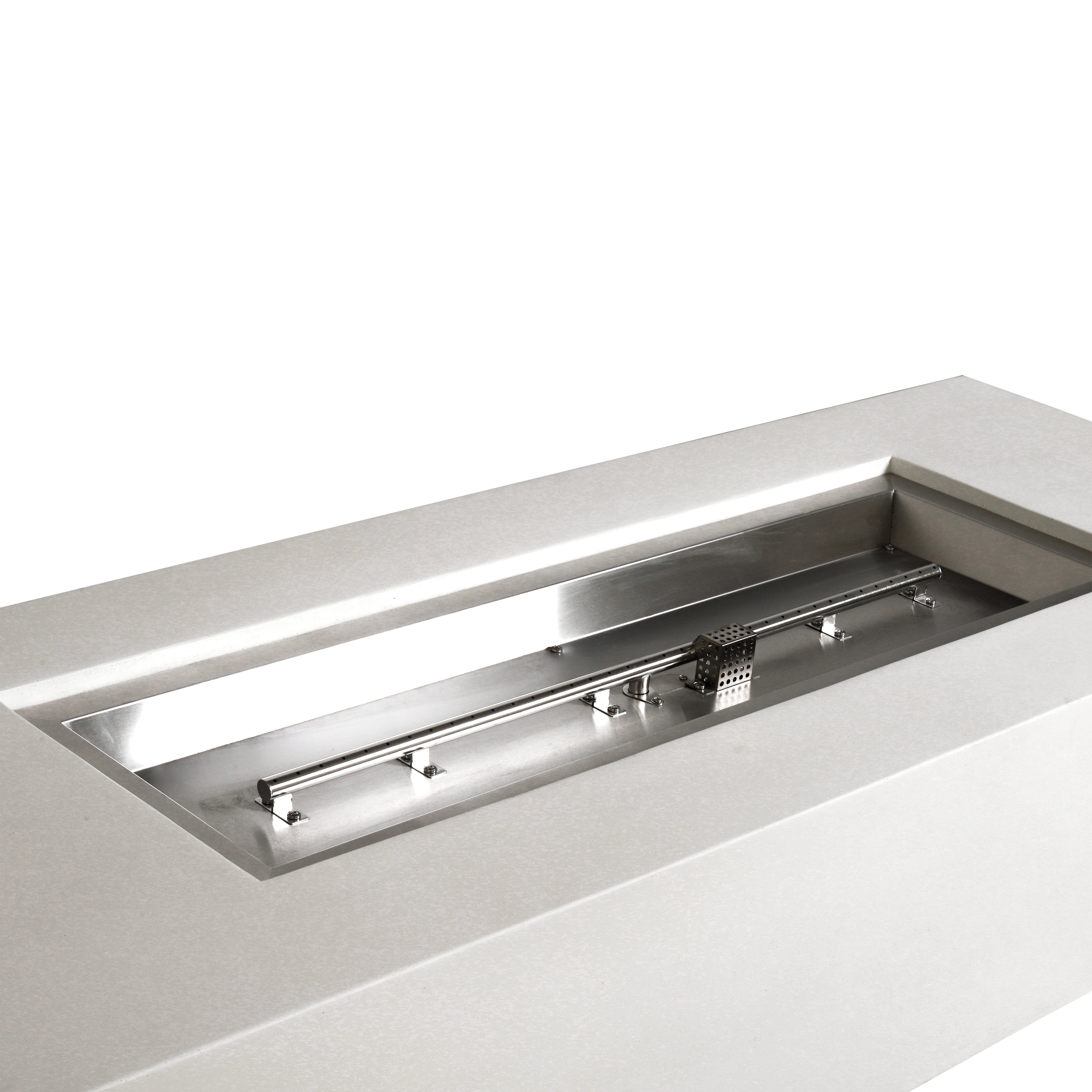 Beton 72" Rectangular Gas Fire Pit#Finish_White (WT)